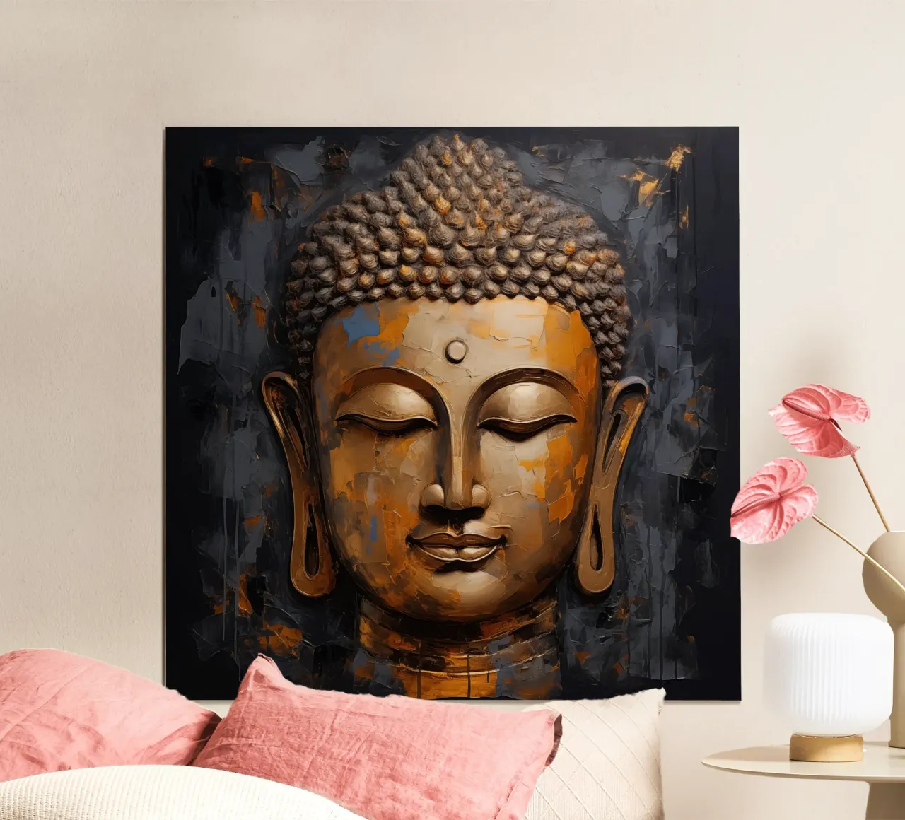 Buddha poster con telaio in alluminio da Imagine