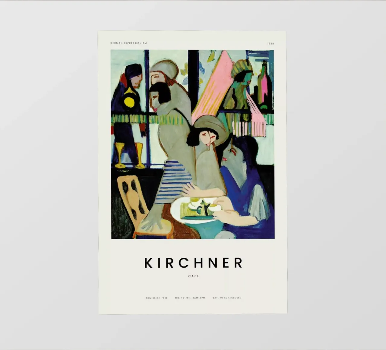 Kirchner - Cafe pellicola backlit da Vintage by JUNIQE