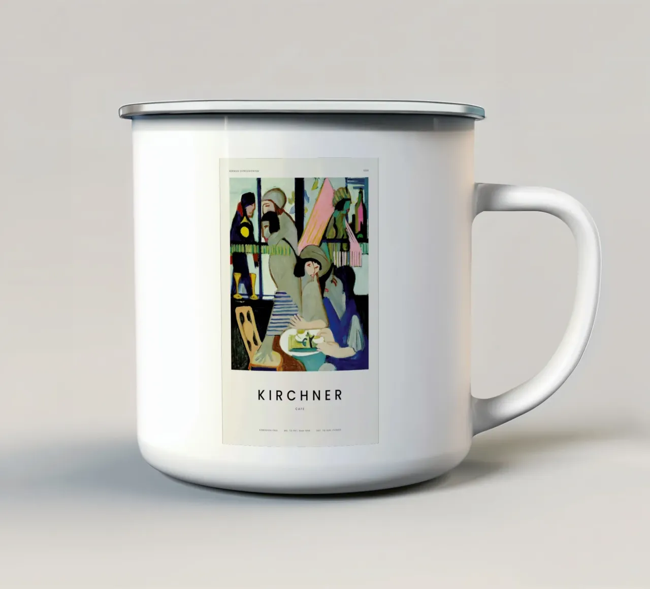 Kirchner - Cafe tazza in smalto da Vintage by JUNIQE