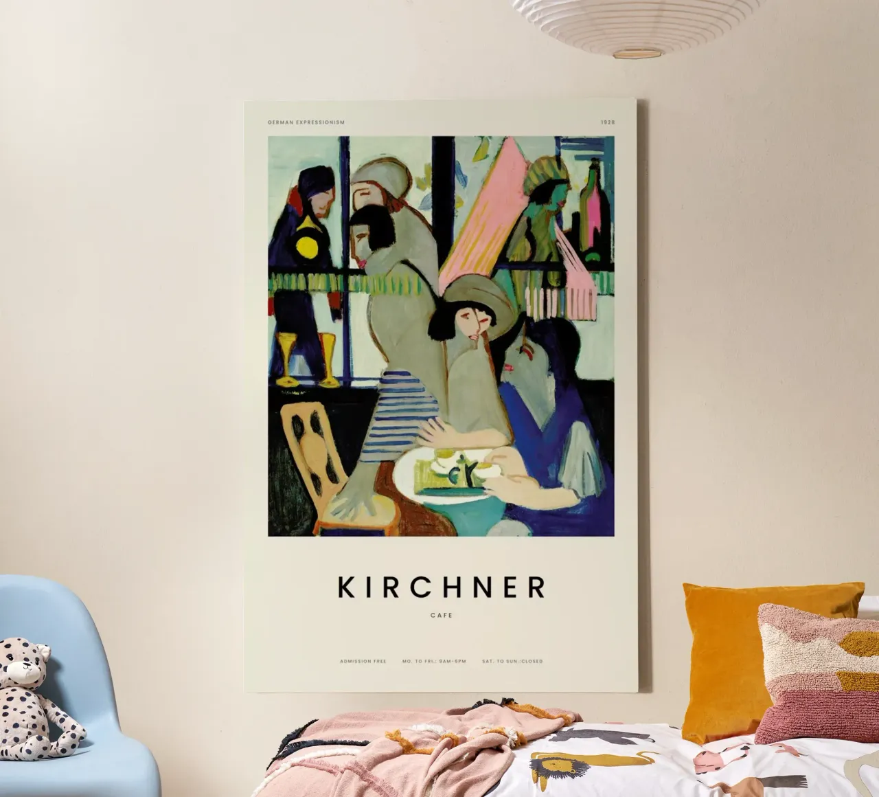 Kirchner - Cafe canvas by Vintage by JUNIQE