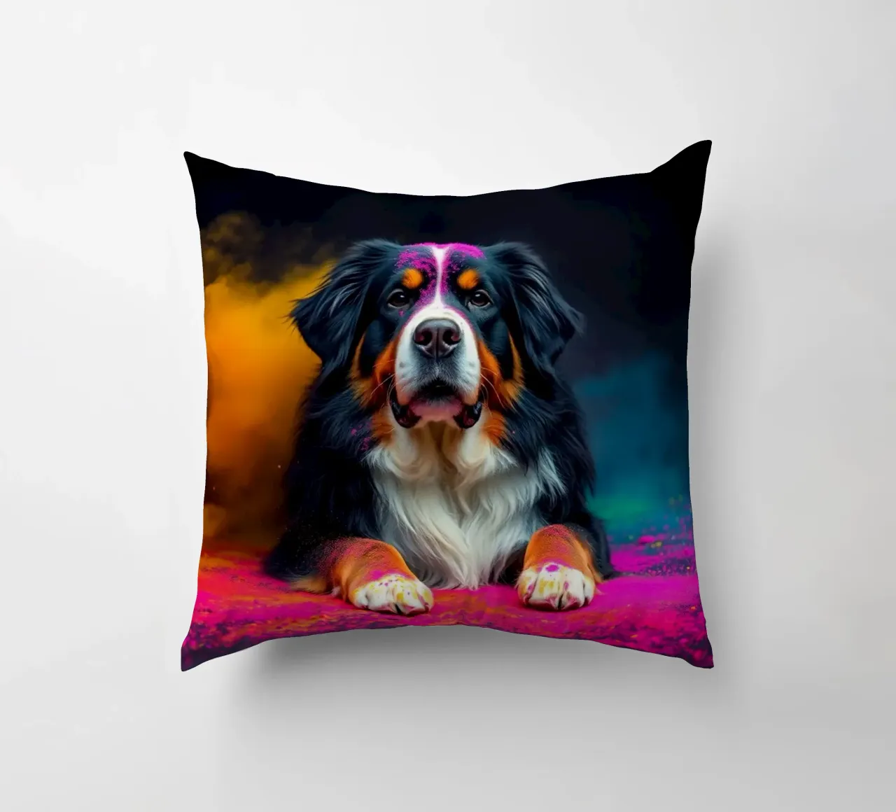 Le bouvier bernois coloré #98 coussin de Yumis.Beargang.and.Me