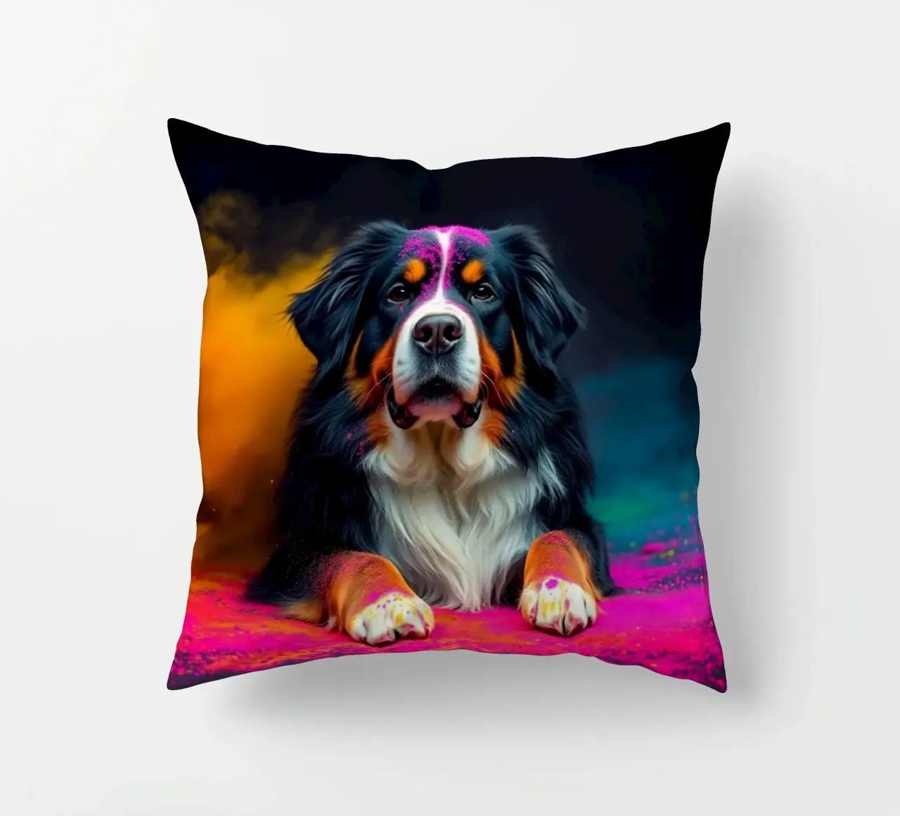 Le bouvier bernois coloré #98 coussin de Yumis.Beargang.and.Me