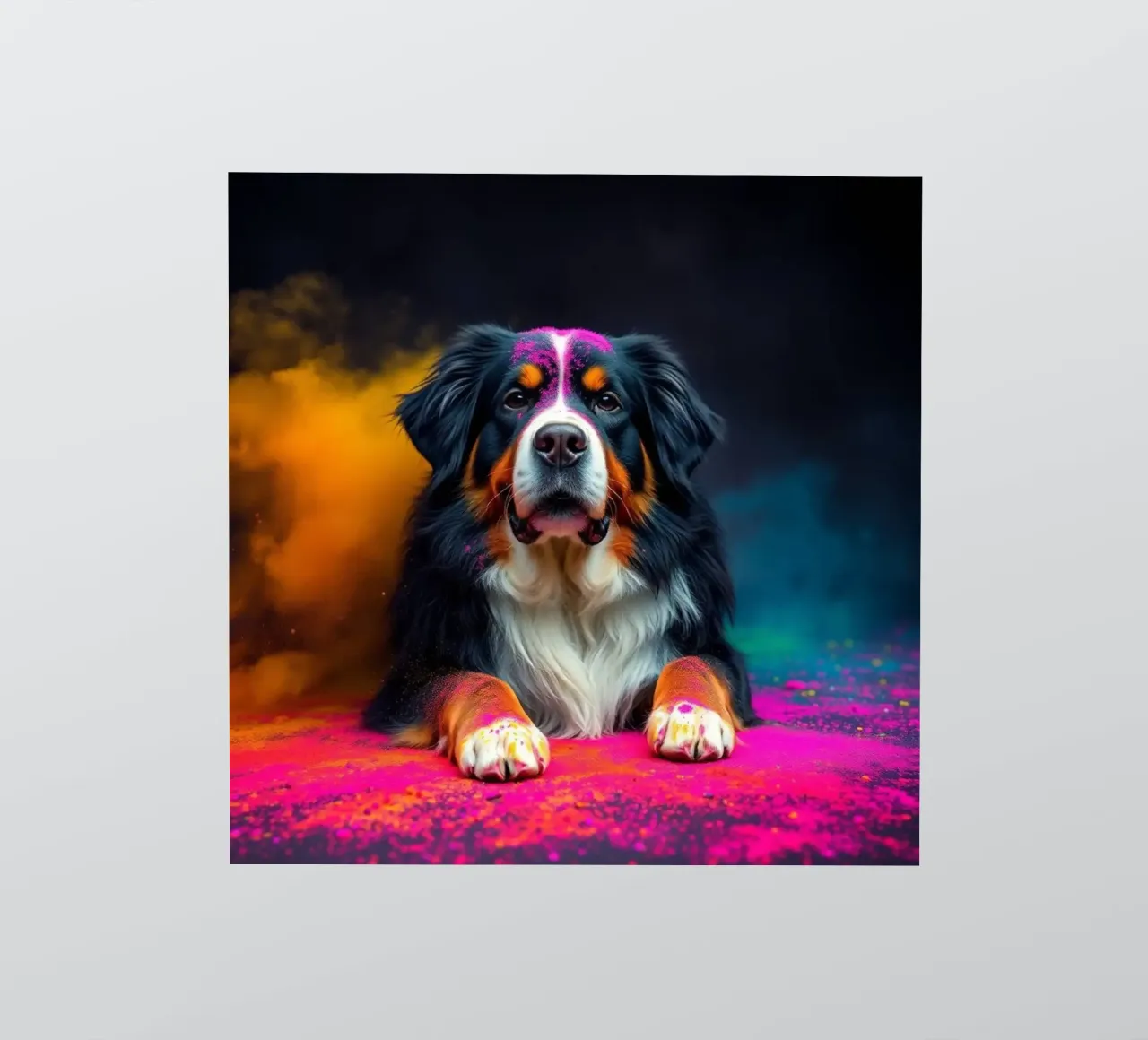The colorful Bernese Mountain Dog #98 sticker by Yumis.Beargang.and.Me