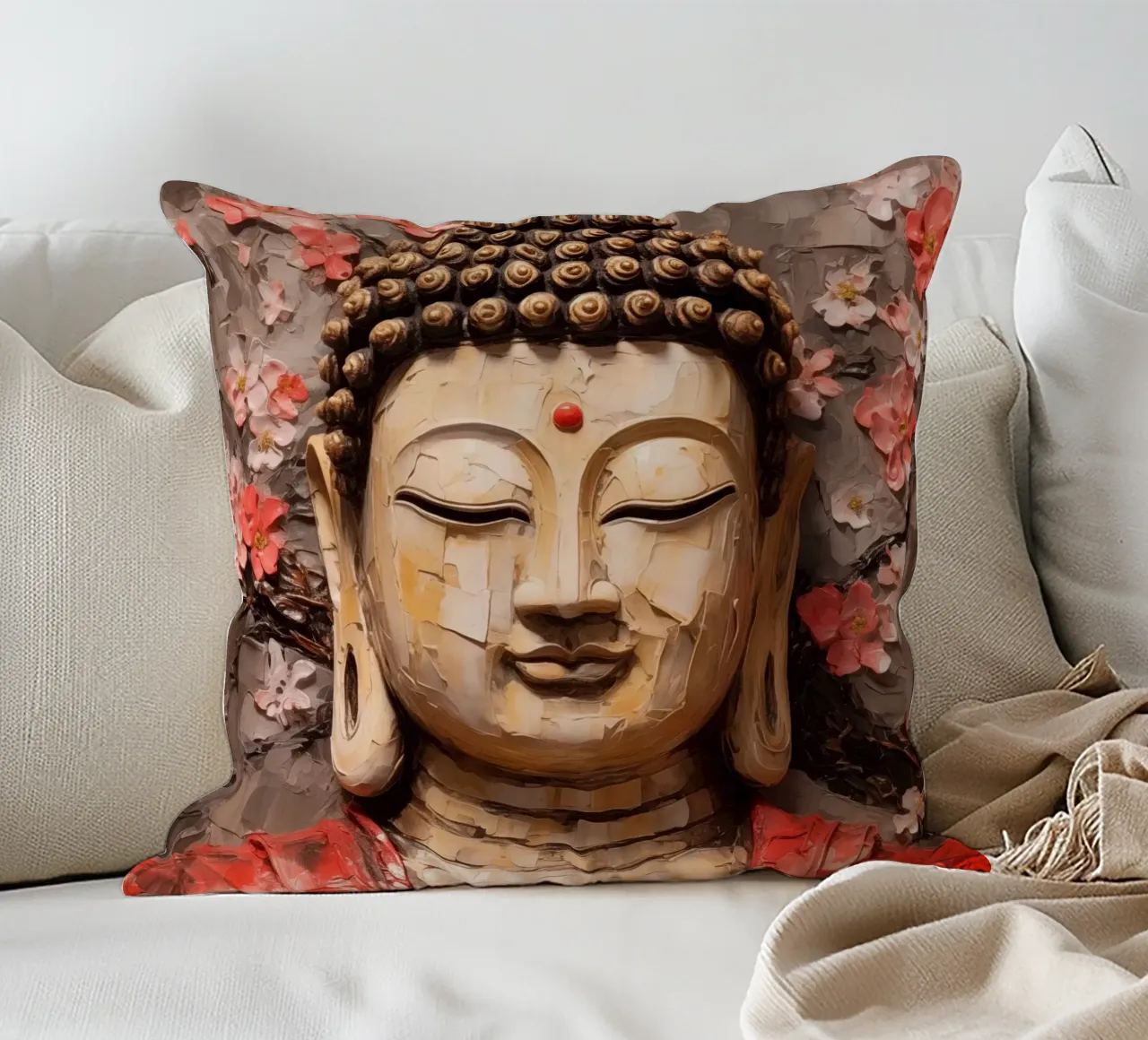 Buddha decorative cushion by Imagine