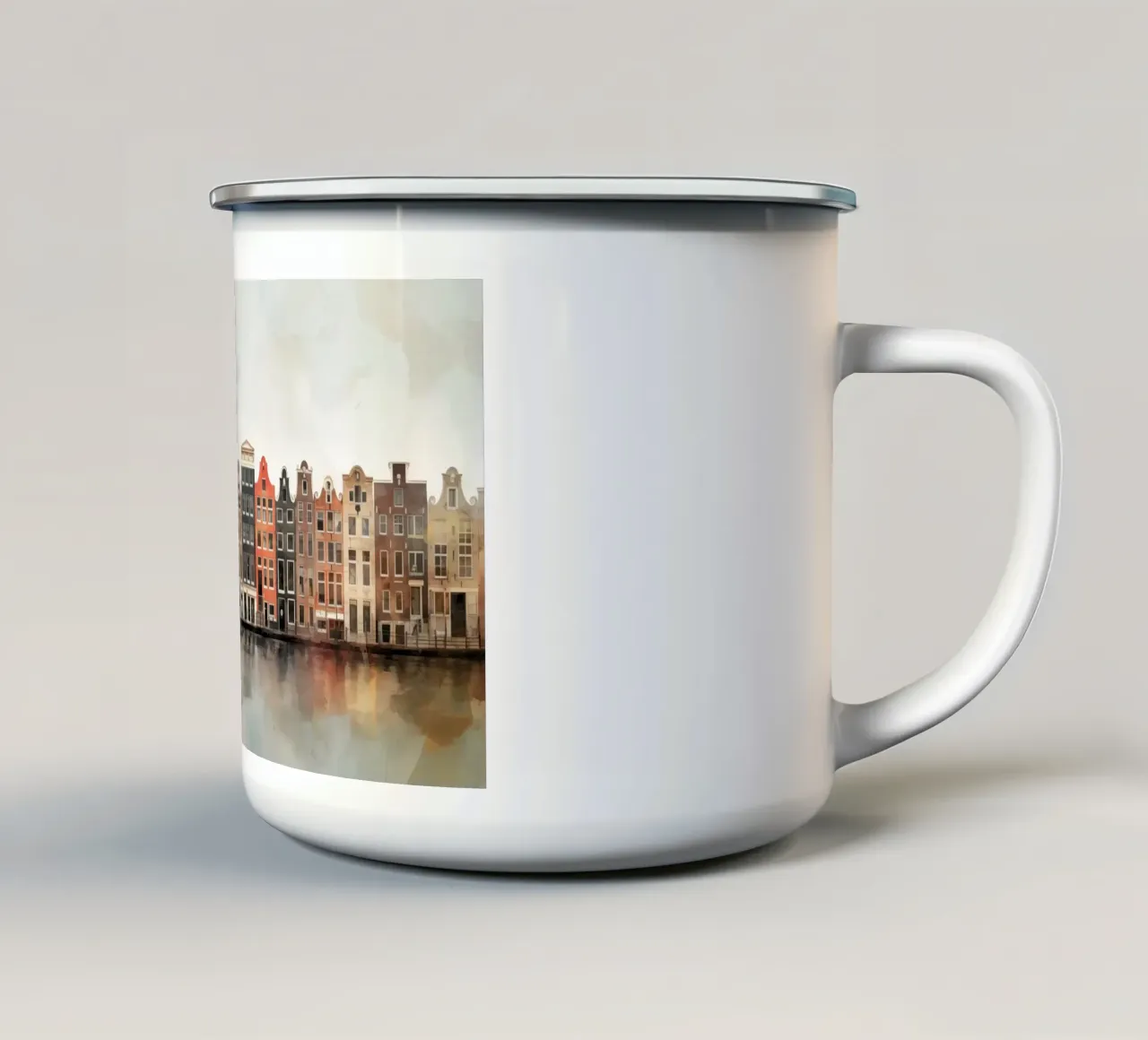 Proprietà sul canale tazza in smalto da Imagine