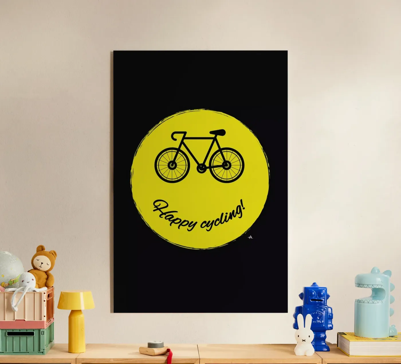 Happy cycling plexiglass da Viktor Hertz