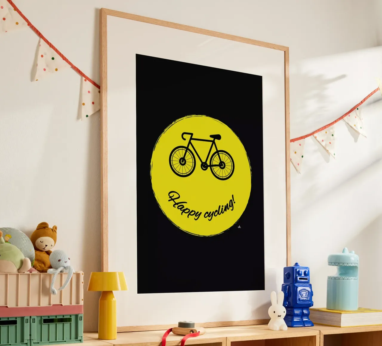 Happy cycling poster da Viktor Hertz