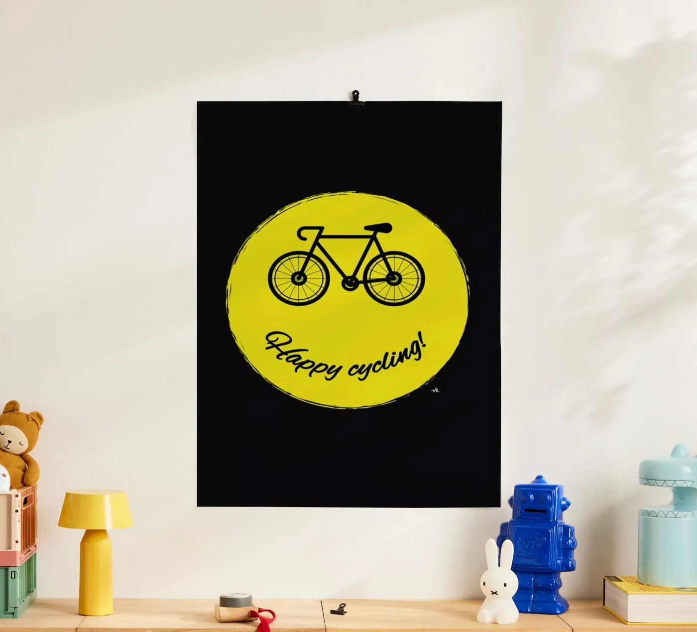 Happy cycling poster da Viktor Hertz