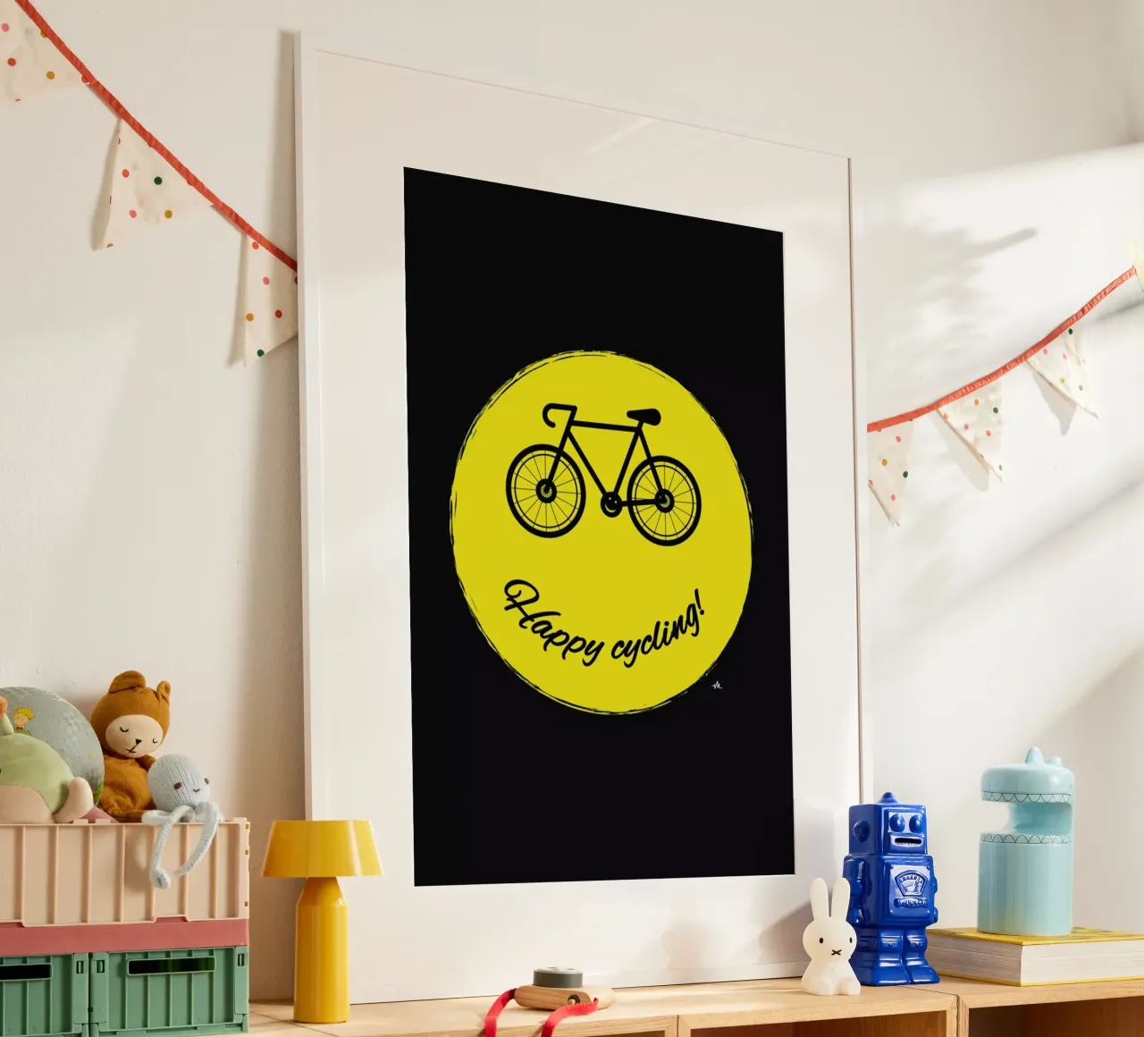 Happy cycling poster da Viktor Hertz