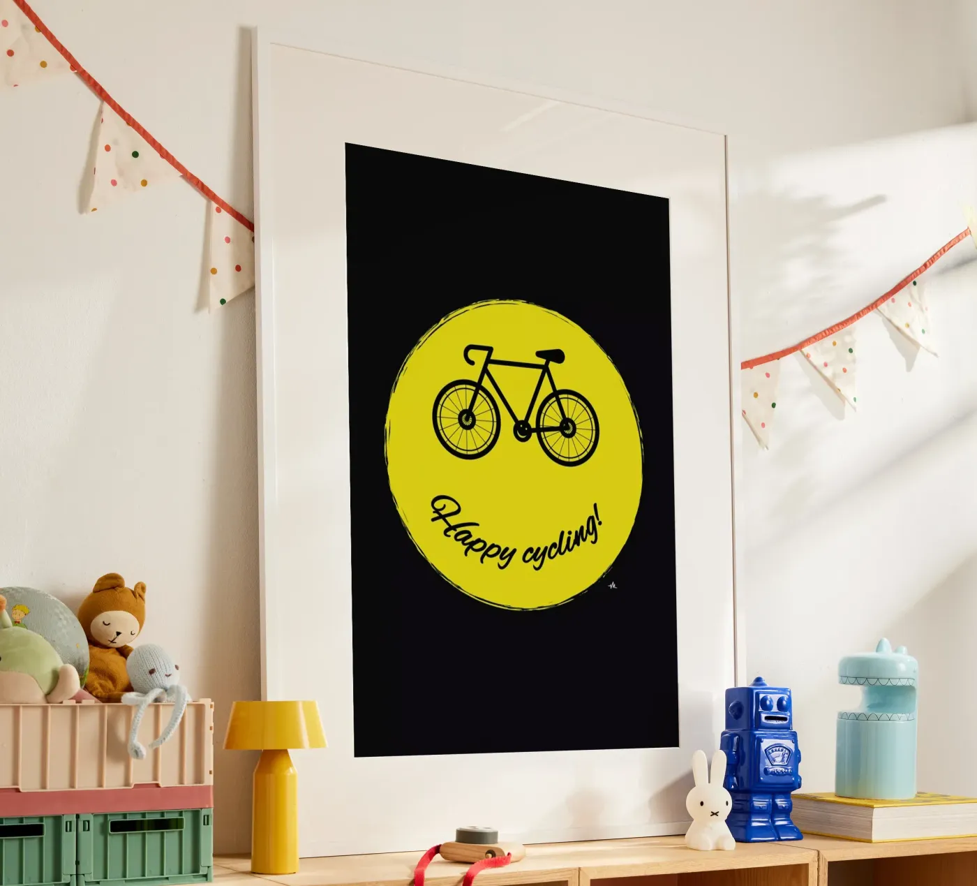 Happy cycling poster da Viktor Hertz