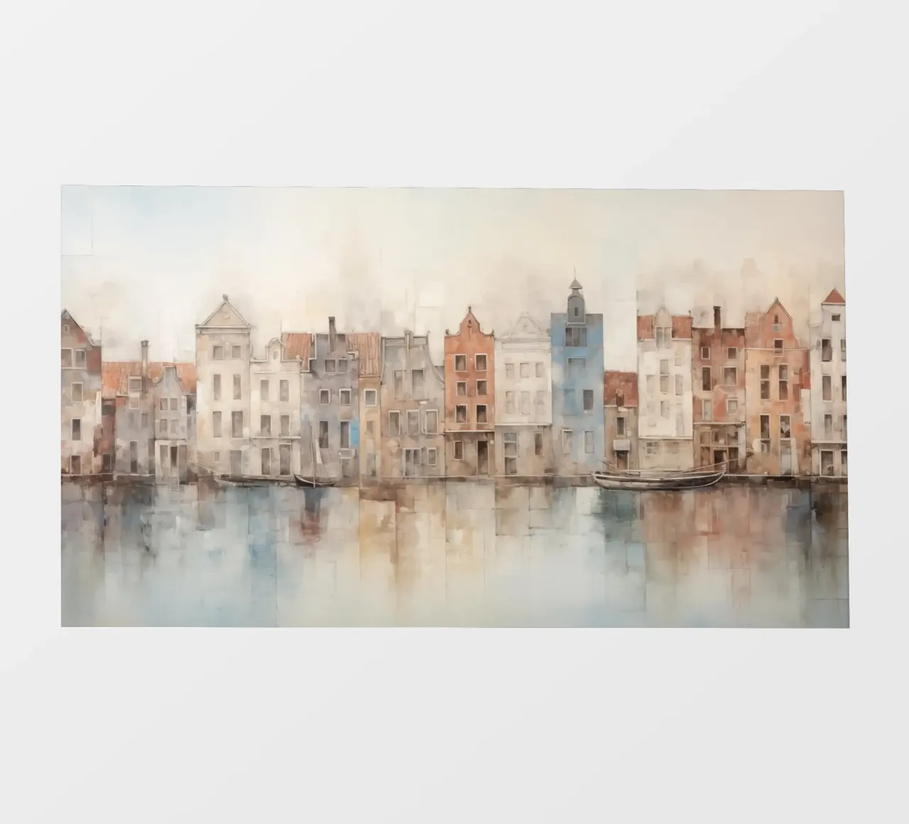 Case sul canale telo in pvc da Imagine