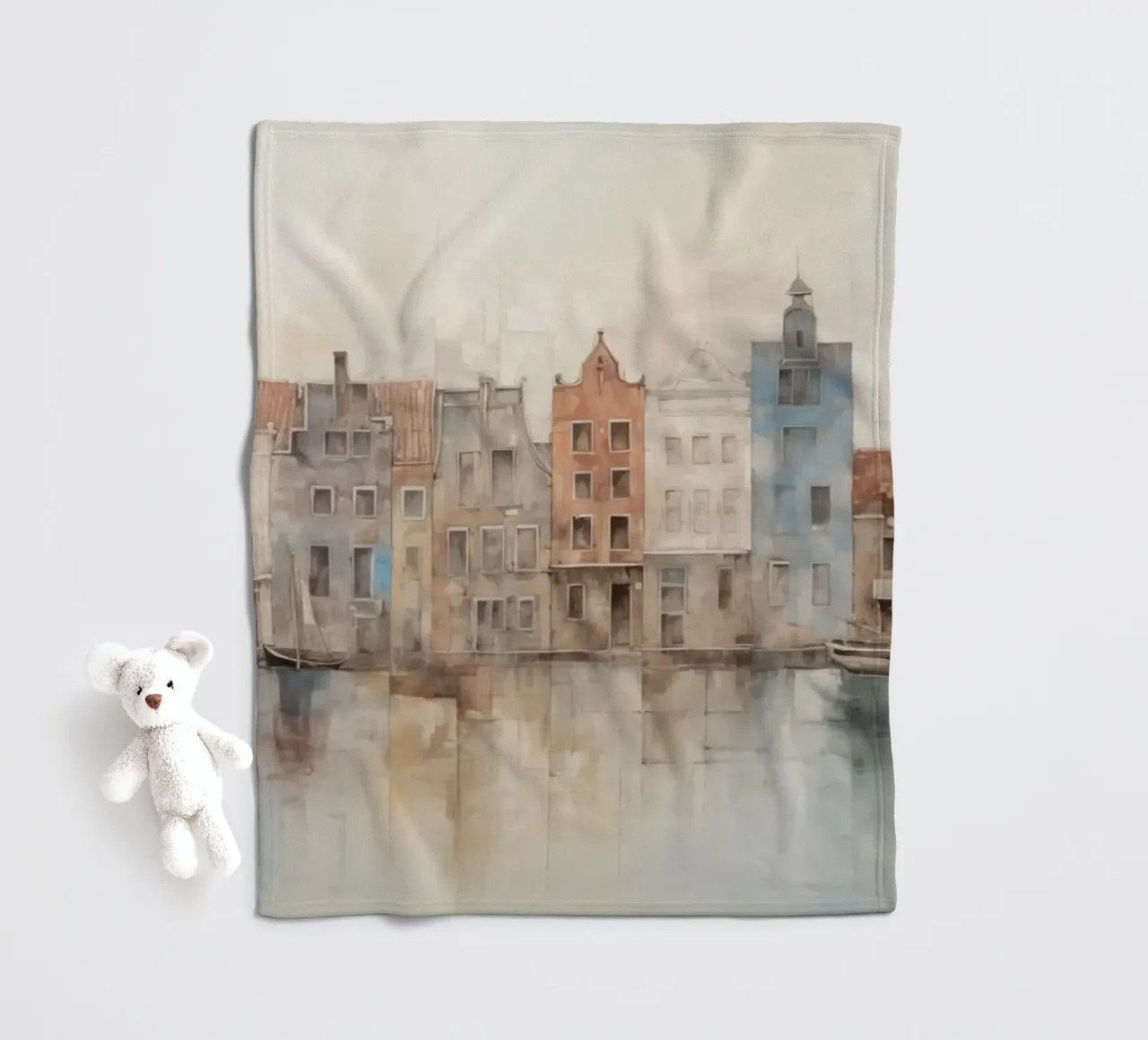 Case sul canale coperta in pile da Imagine