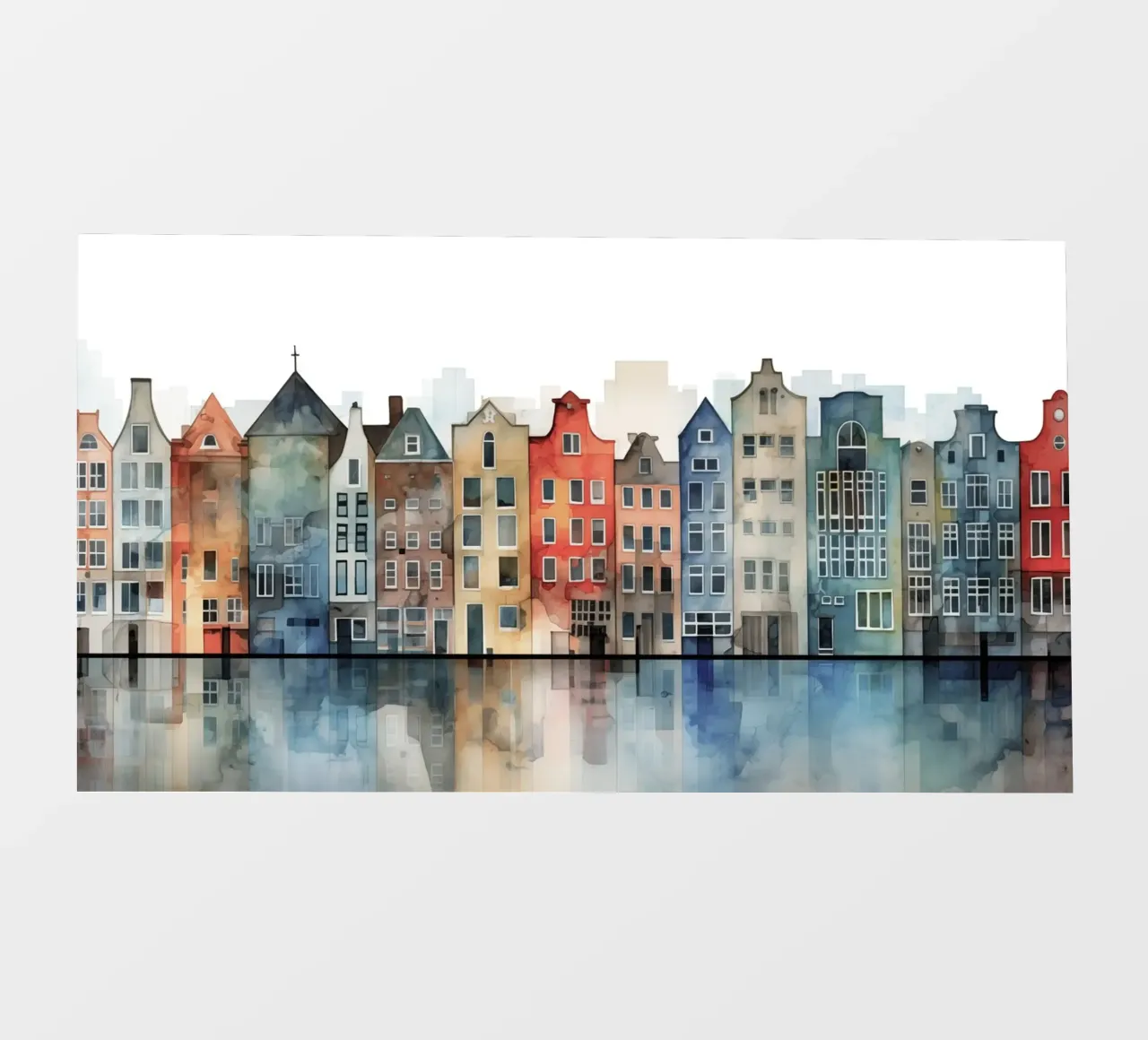 Edificio del canale telo in pvc da Imagine