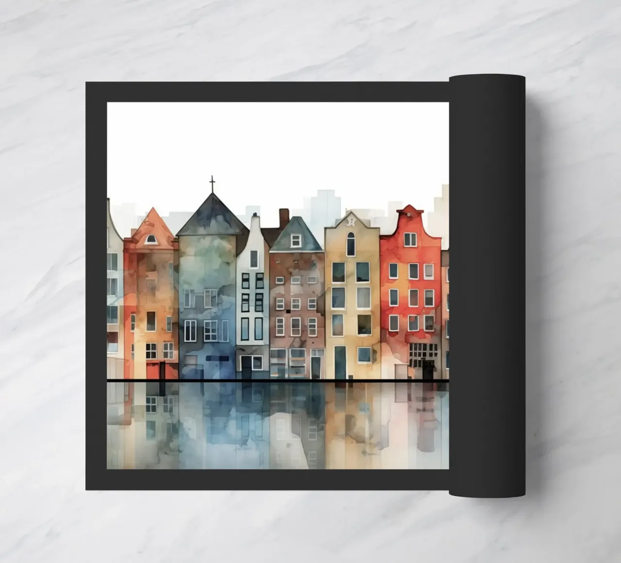 Canal building doormat by Imagine