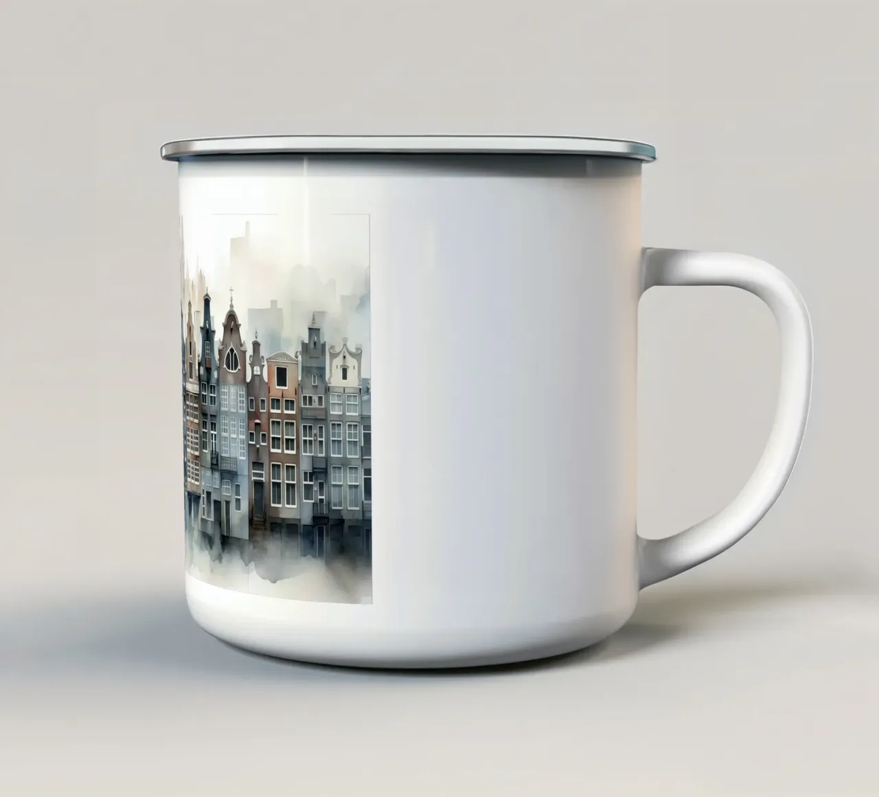 Proprietà sul canale tazza in smalto da Imagine