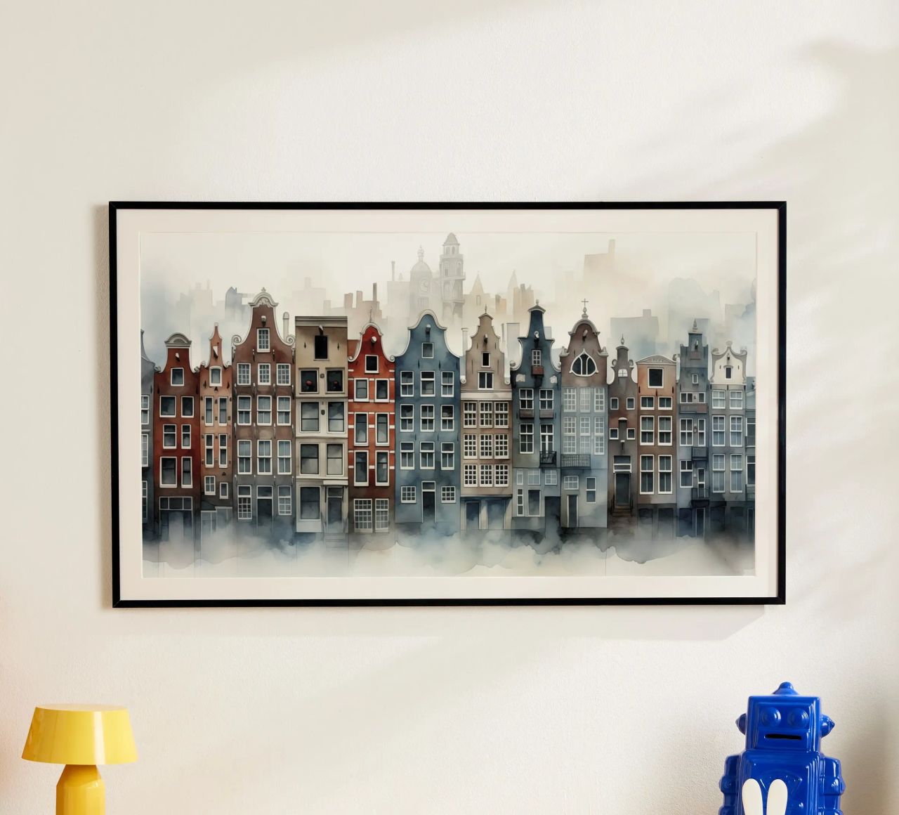 Grachten panden poster van Imagine