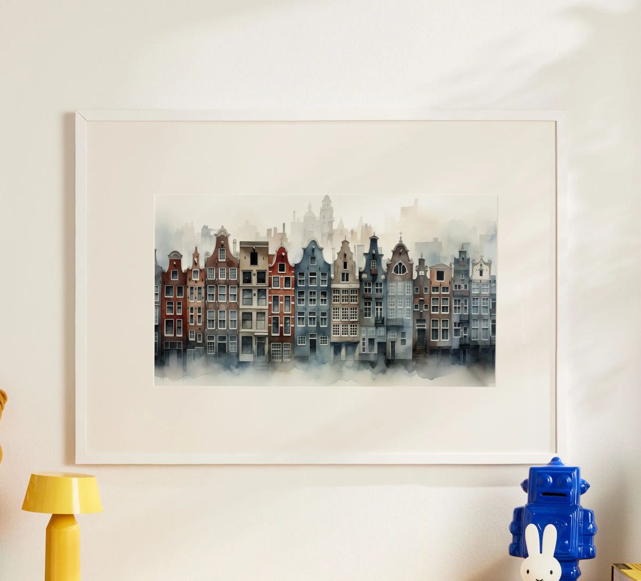 Grachten panden poster van Imagine