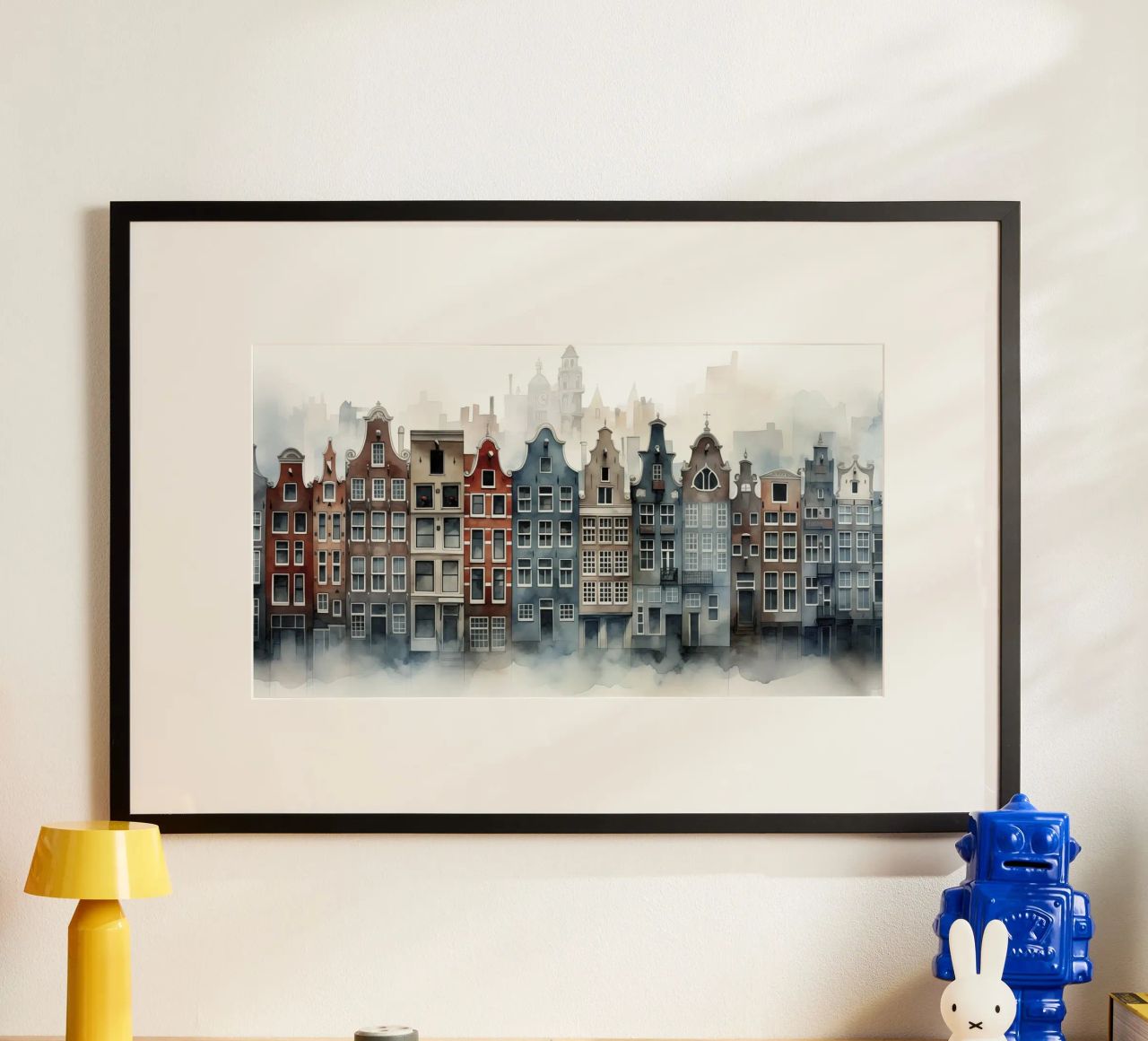 Grachten panden poster van Imagine