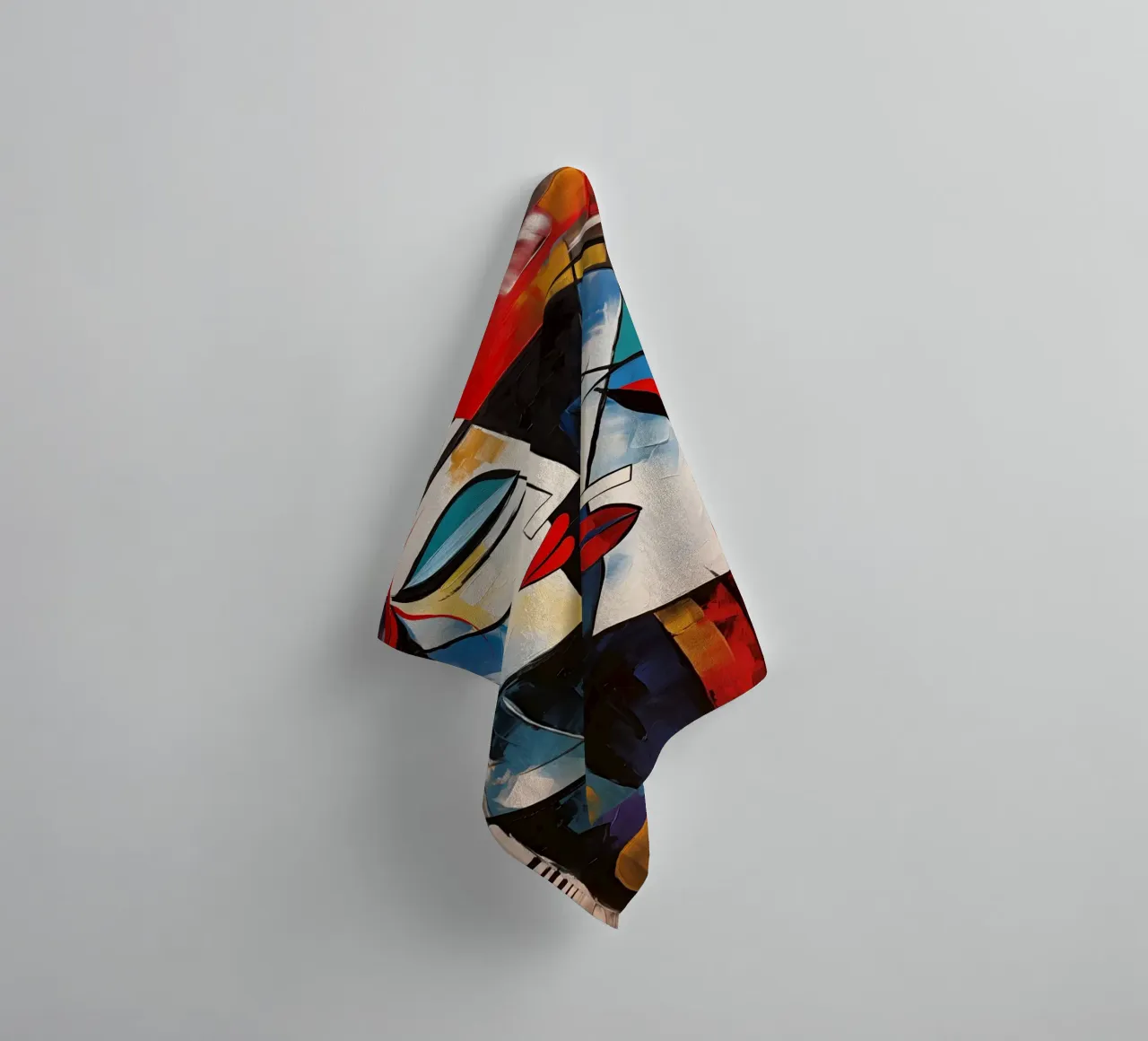 Abstract faces towel by Imagine