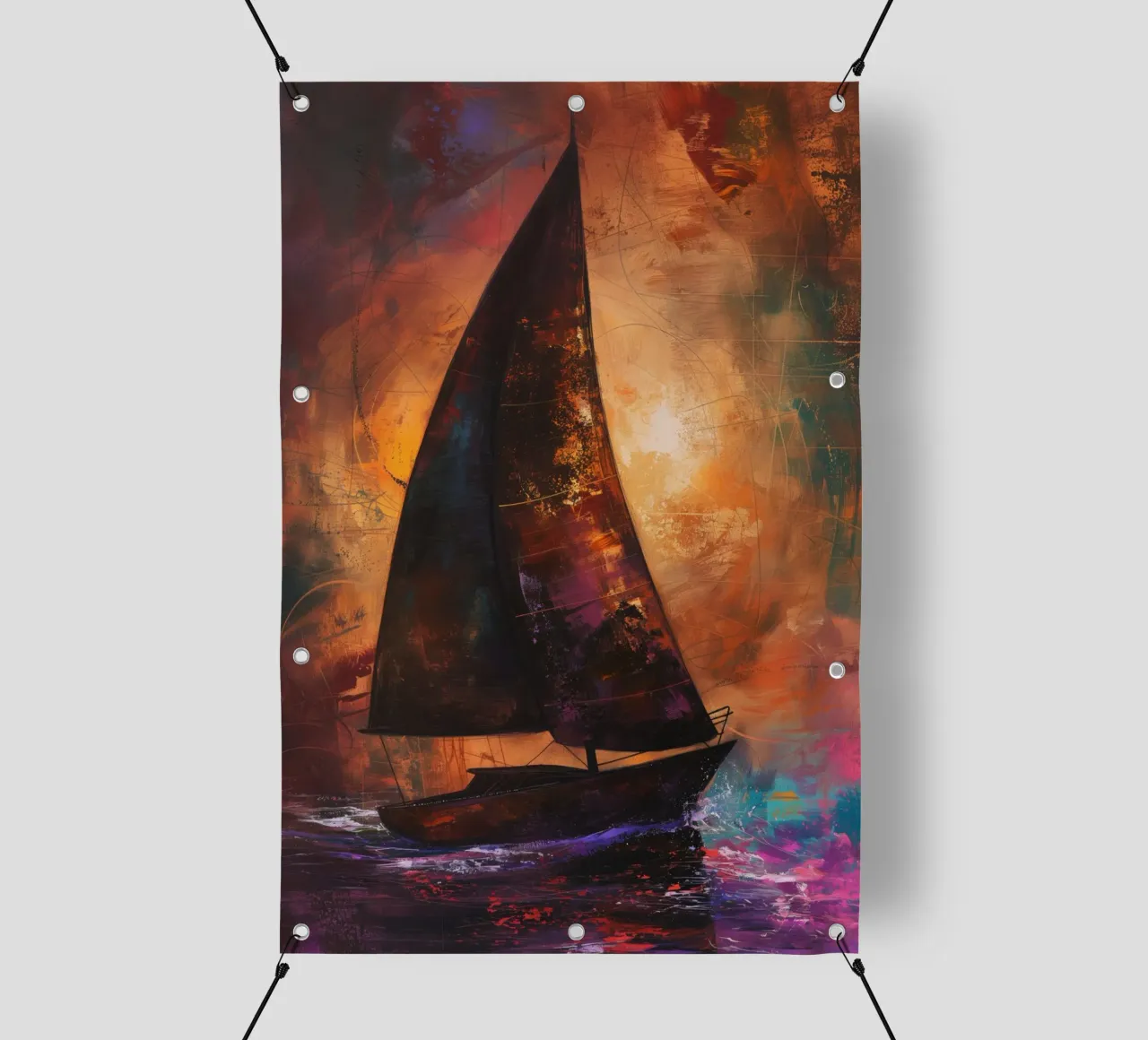Zeilboot astratto telo in pvc da Imagine