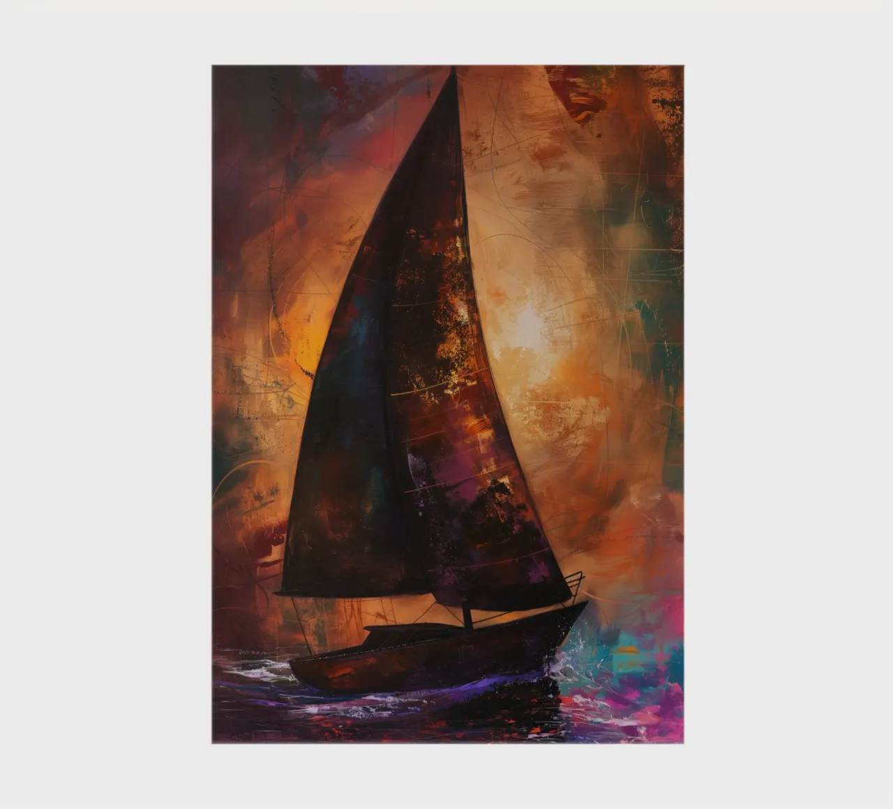 Zeilboot abstract notebook by Imagine