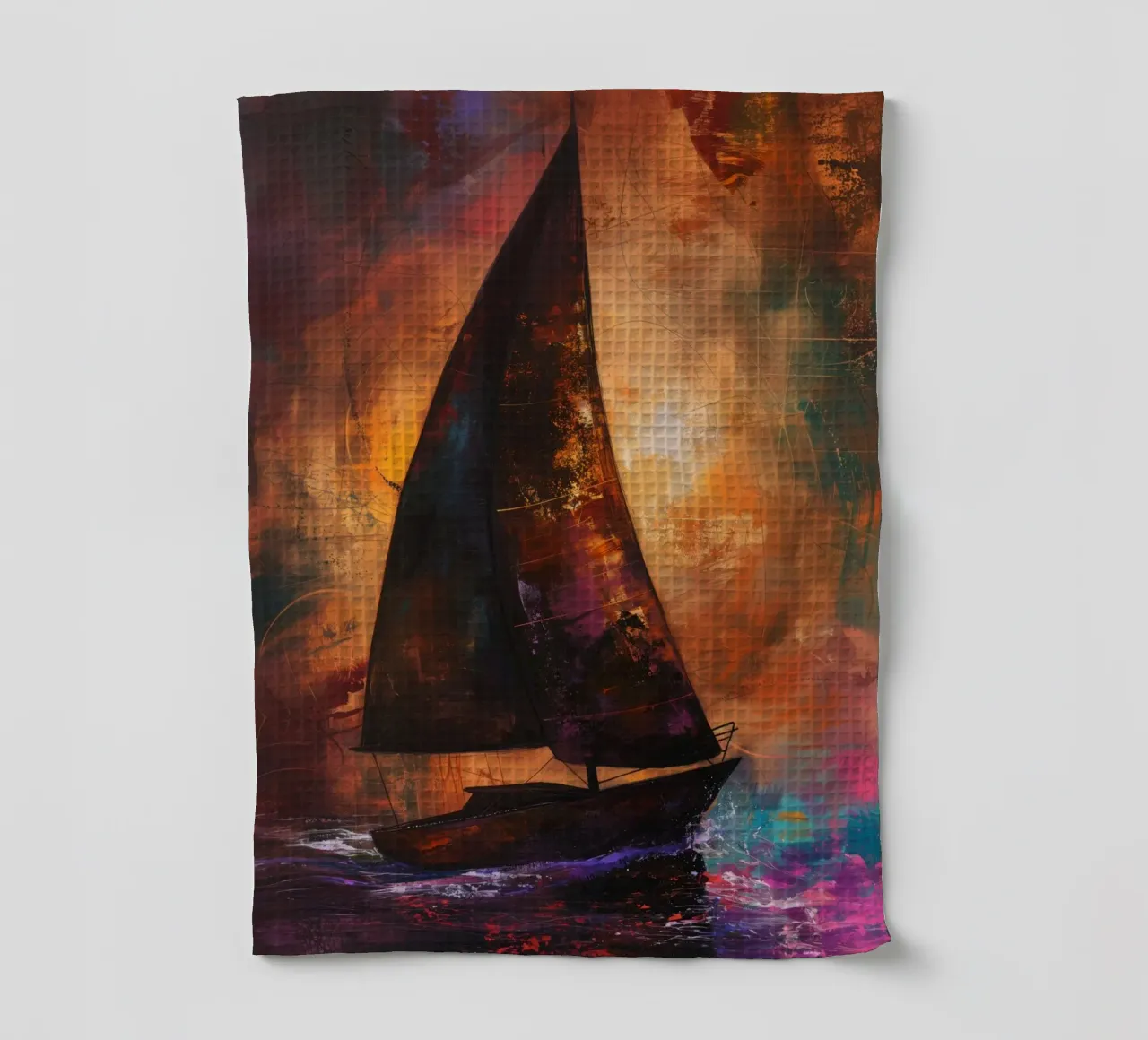 Abstract Zeilboot torchon de Imagine