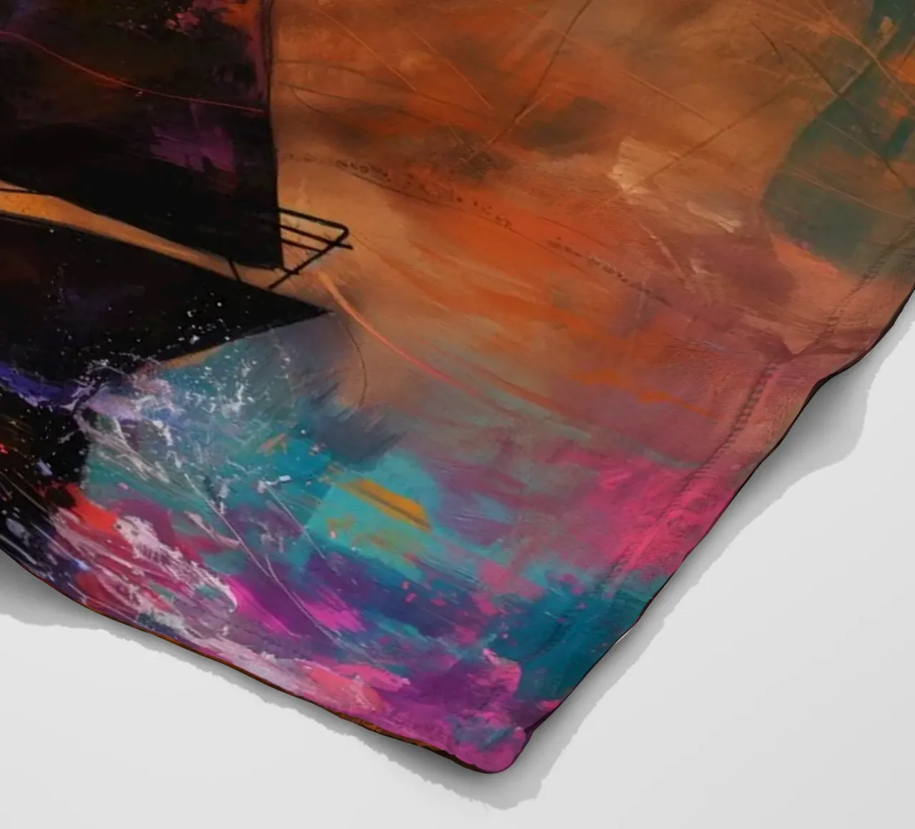 Zeilboot astratto coperta in pile da Imagine