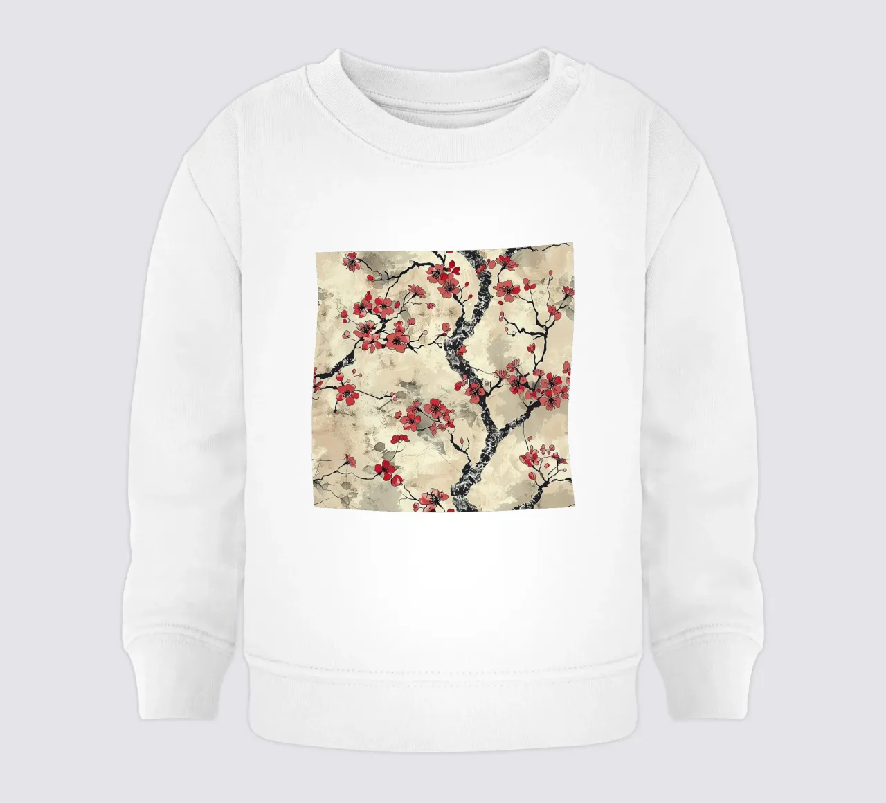 Sakura Serenity felpa neonato da Botanical Pattern House