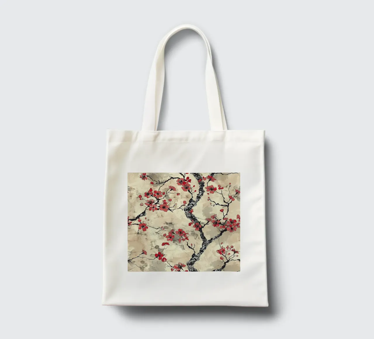 Sakura Serenity borsa in juta da Botanical Pattern House