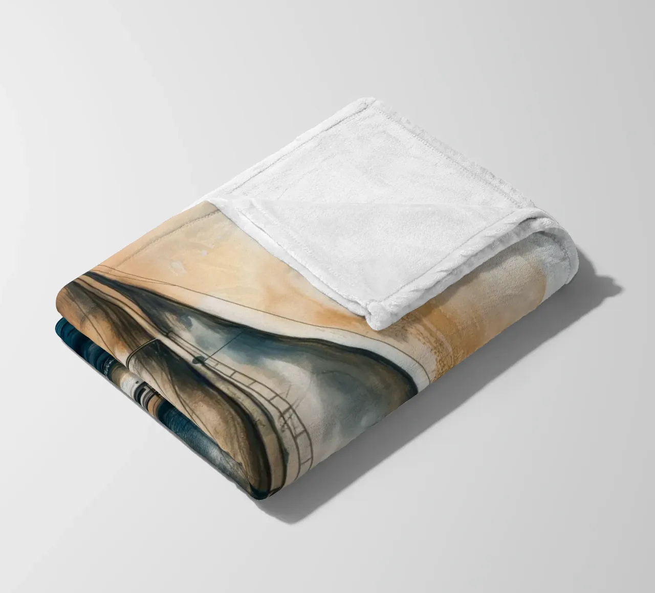 Zeilboot astratto coperta in pile da Imagine