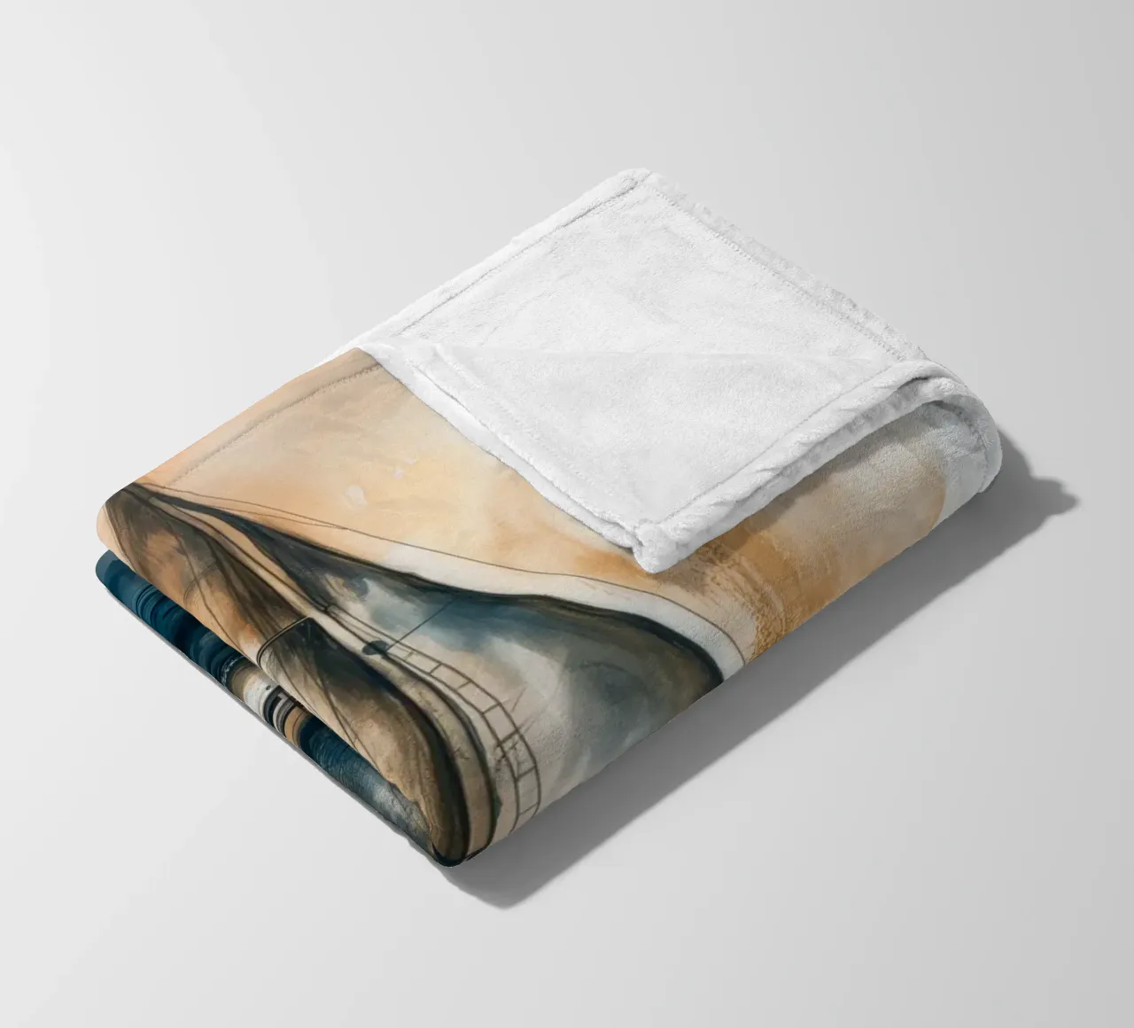 Zeilboot astratto coperta in pile da Imagine