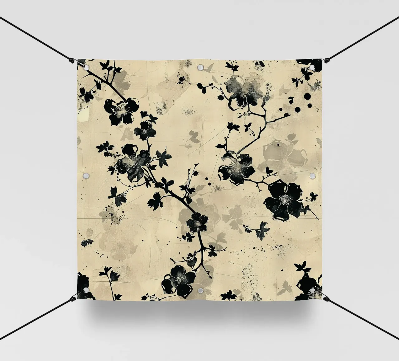Sakura Serenity telo in pvc da Botanical Pattern House