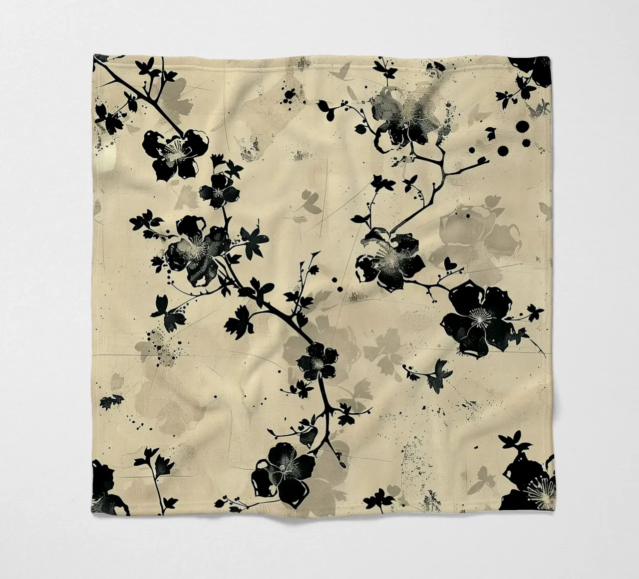 Sakura Serenity coperta in pile da Botanical Pattern House