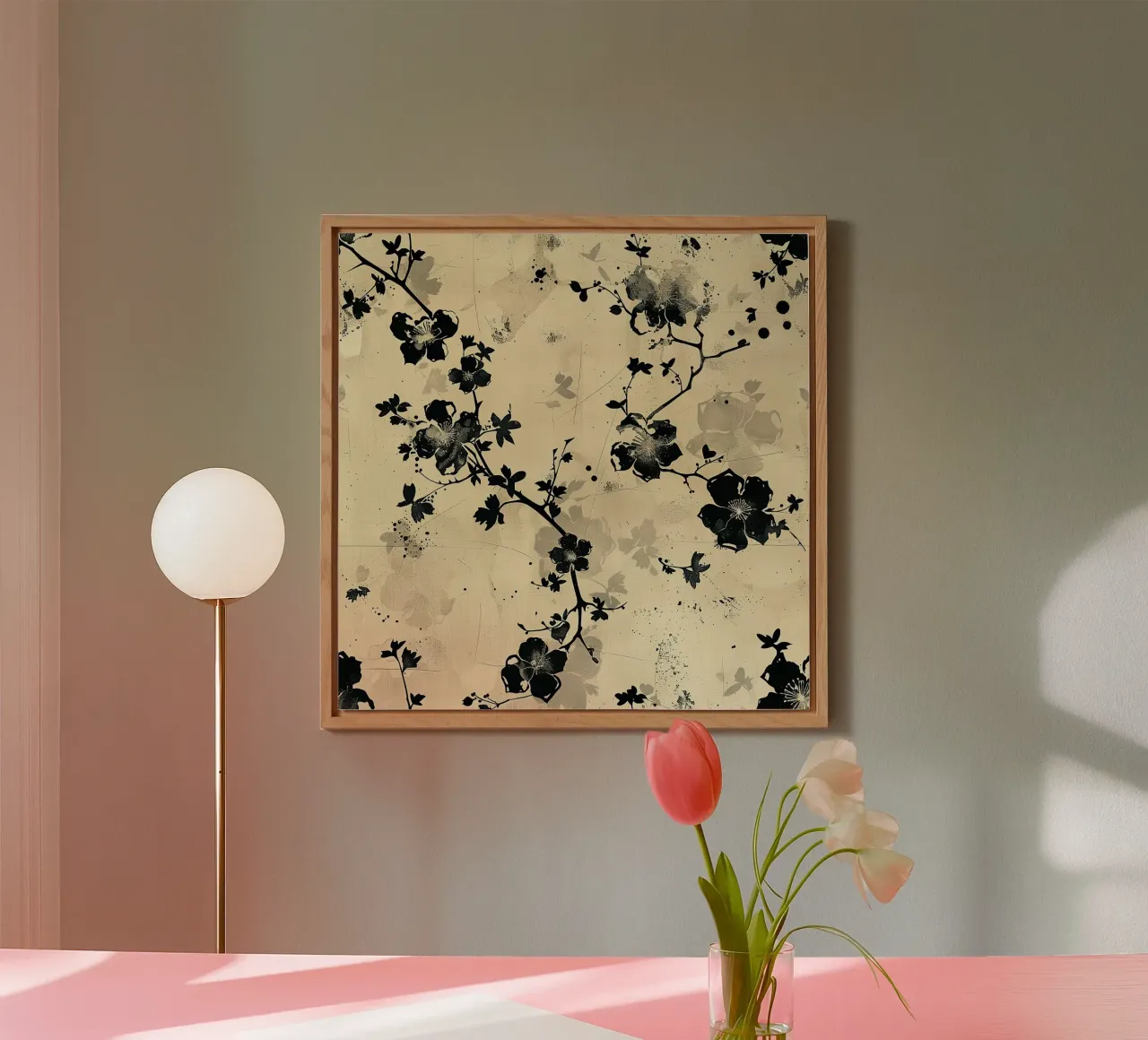 Sakura Serenity alluminio dibond da Botanical Pattern House