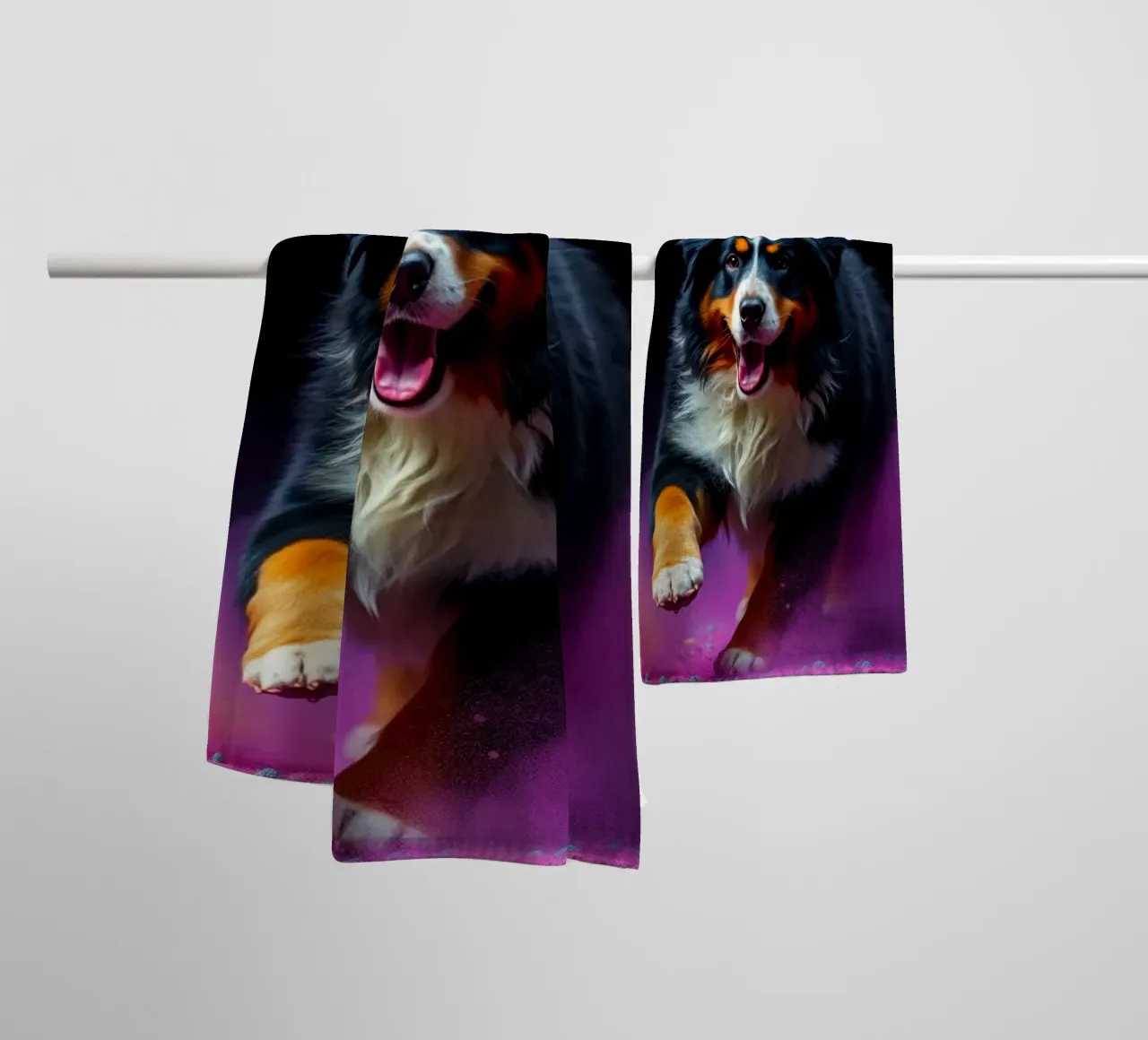 Le bouvier bernois coloré #106 serviette de bain de Yumis.Beargang.and.Me