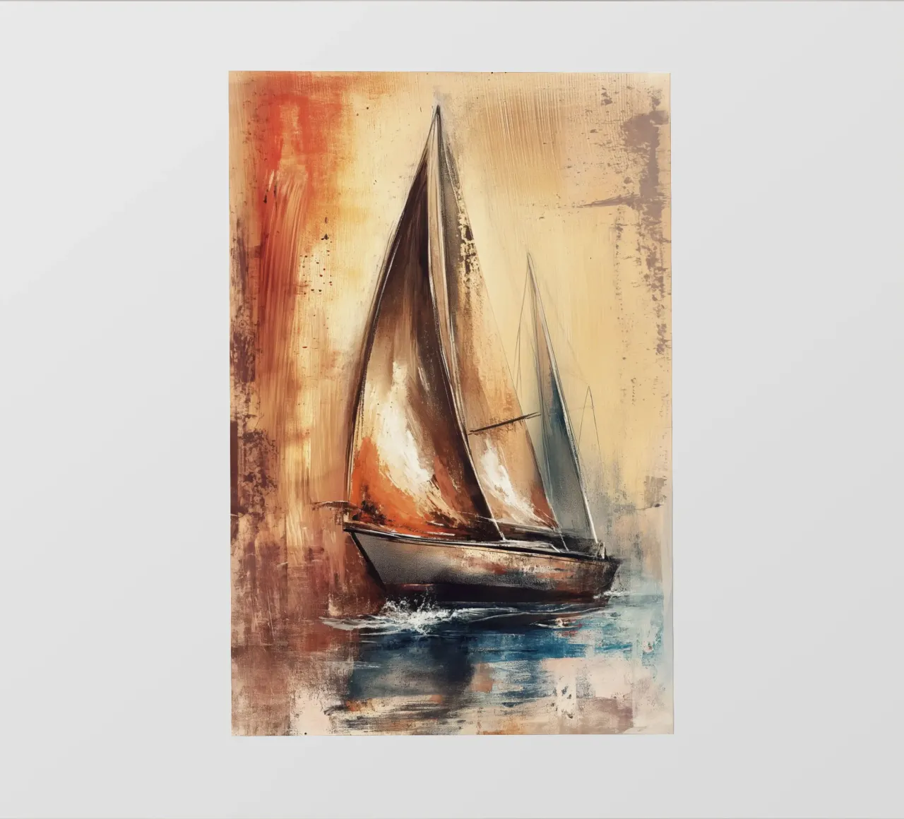 Zeilboot astratto telo in pvc da Imagine