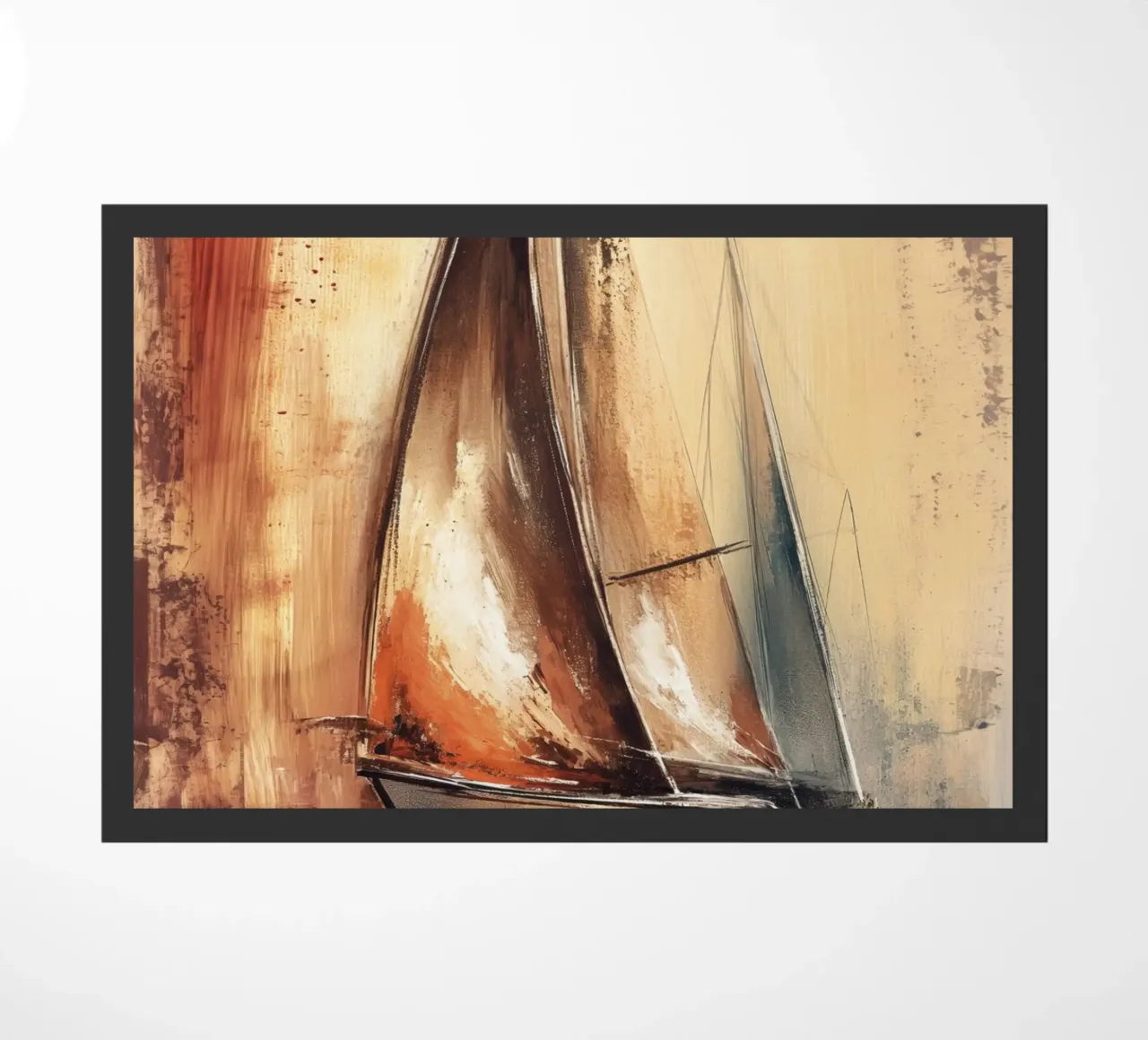 Zeilboot astratto zerbino da Imagine