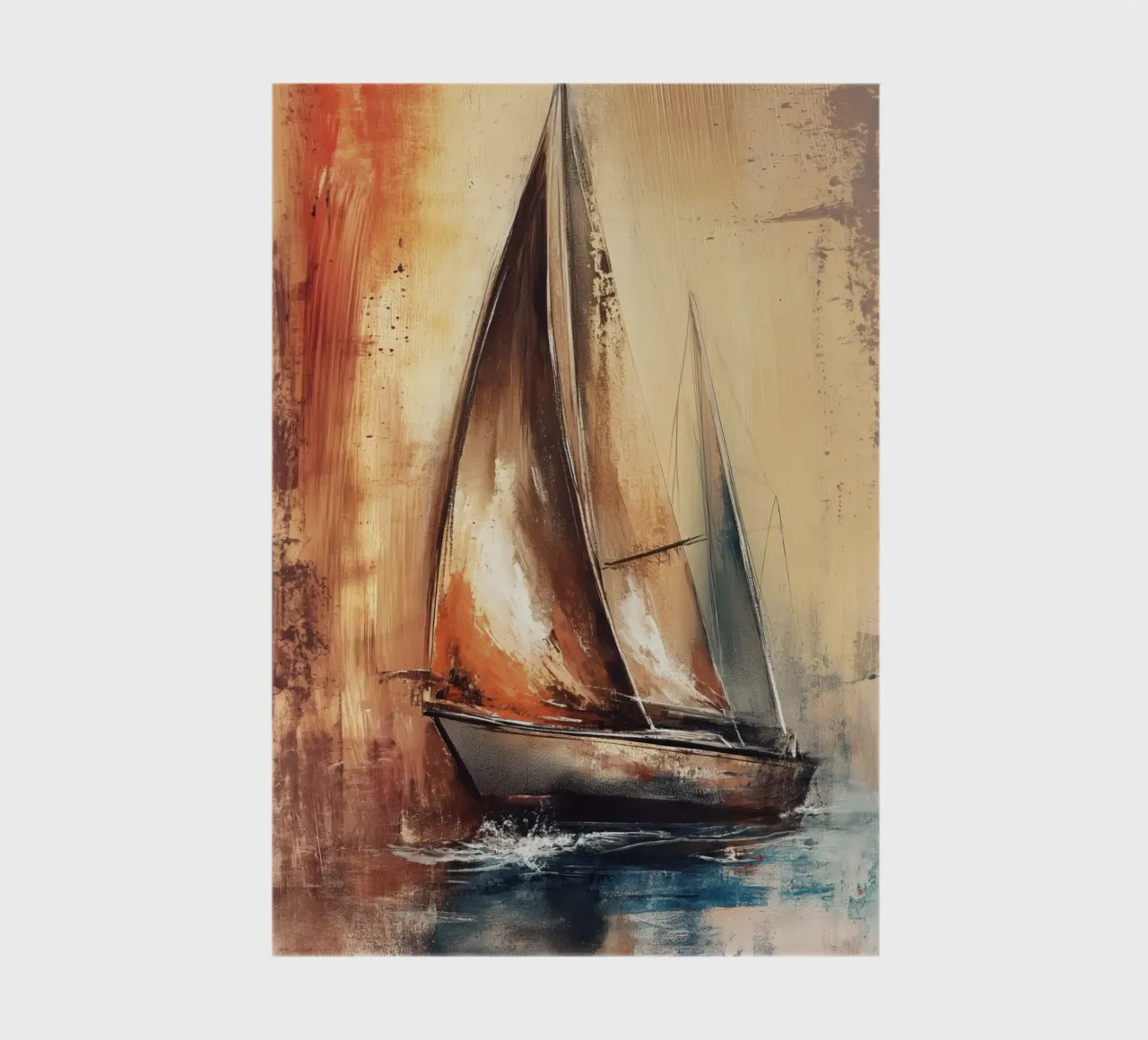 Zeilboot abstract notebook by Imagine