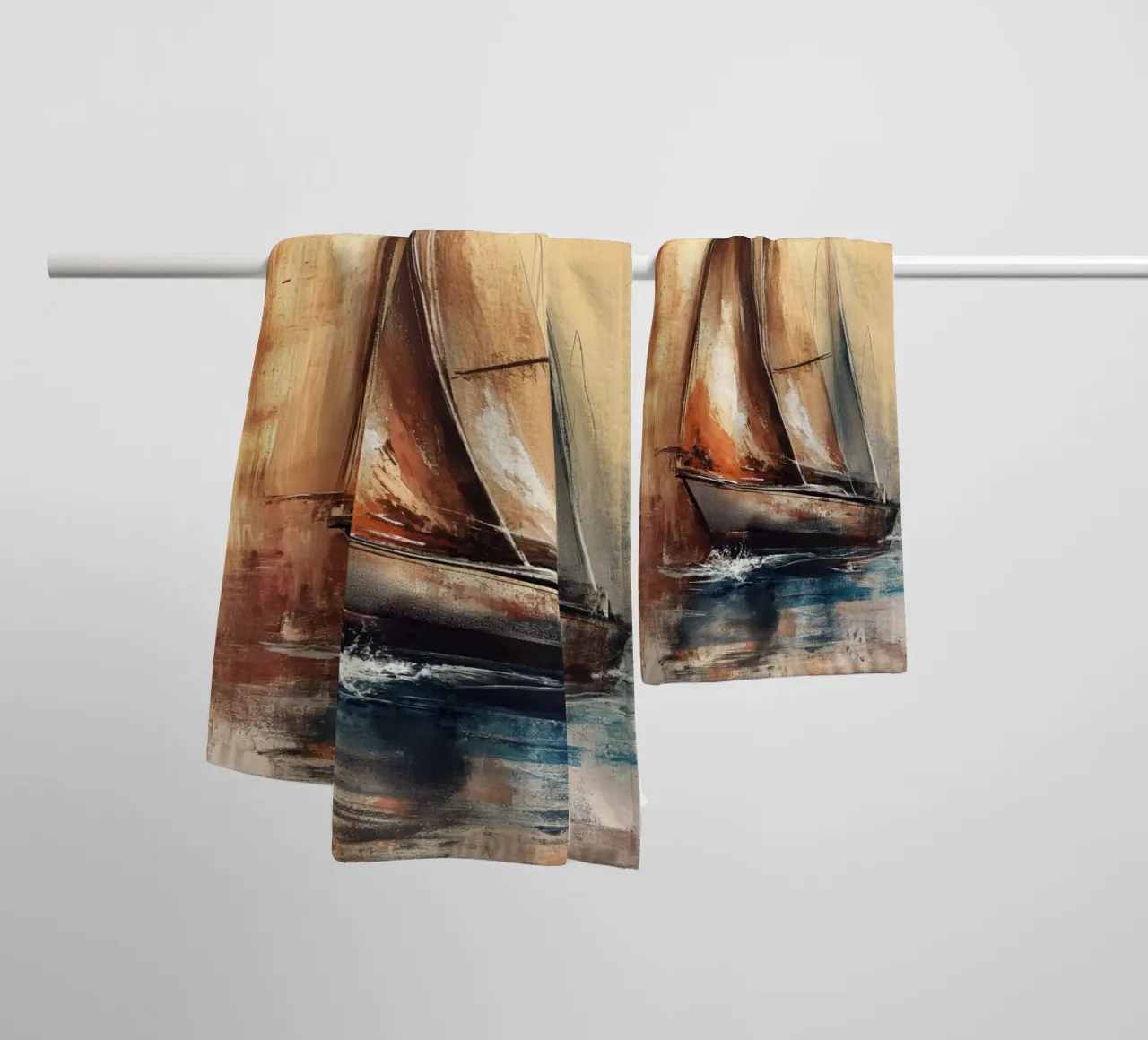 Zeilboot abstract towel by Imagine