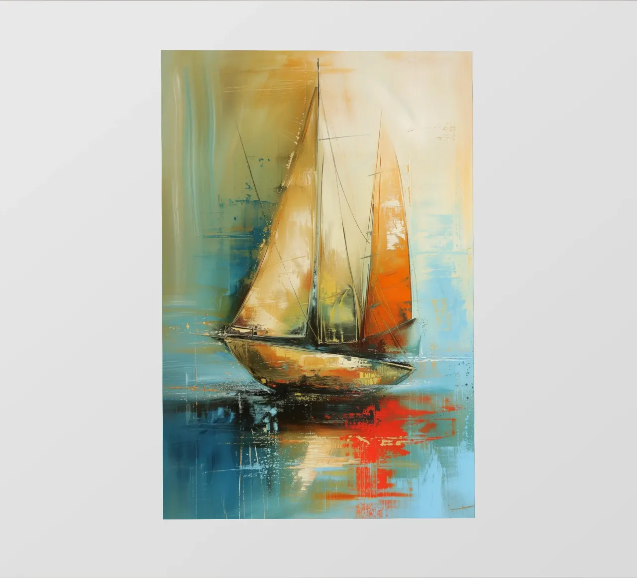 zeilboot astratto pellicola backlit da Imagine