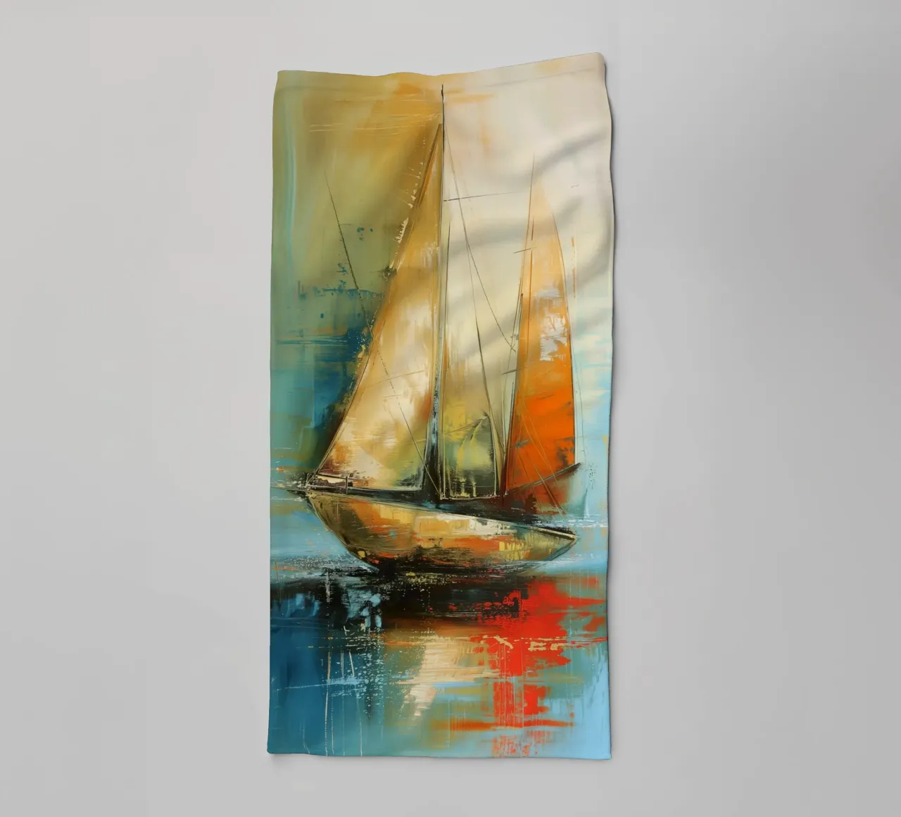 zeilboot abstract towel by Imagine