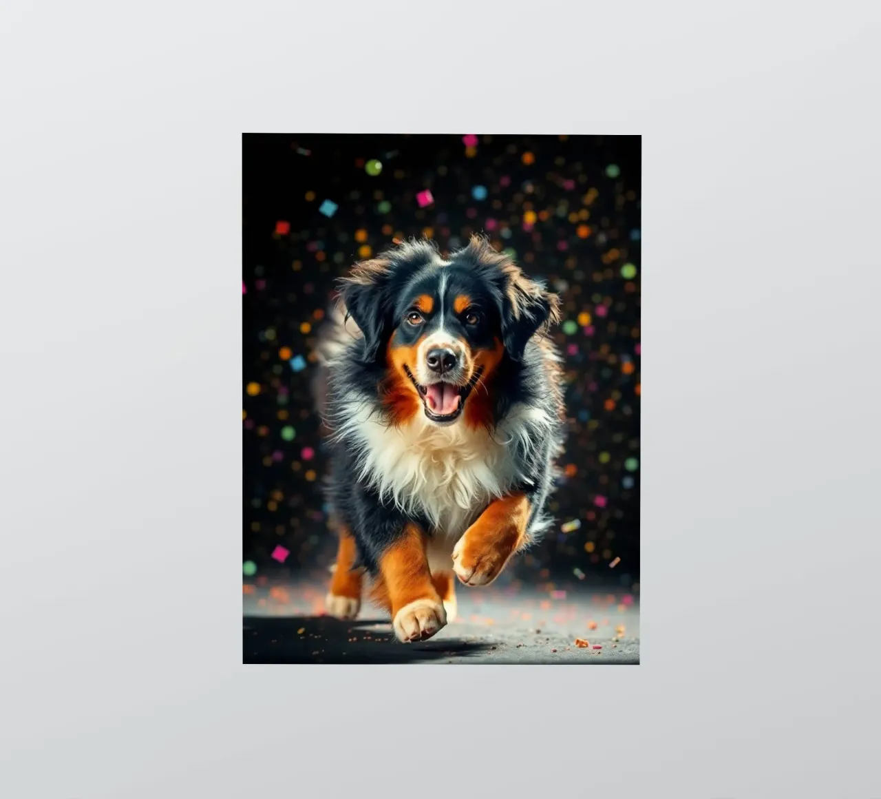 The colorful Bernese Mountain Dog #107 sticker by Yumis.Beargang.and.Me