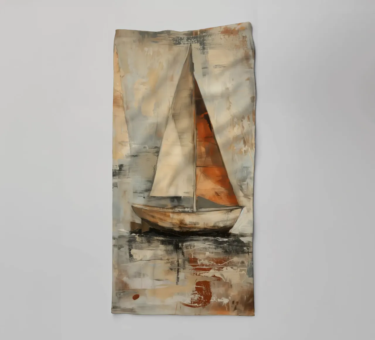 Zeilboot abstract Handtuch von Imagine