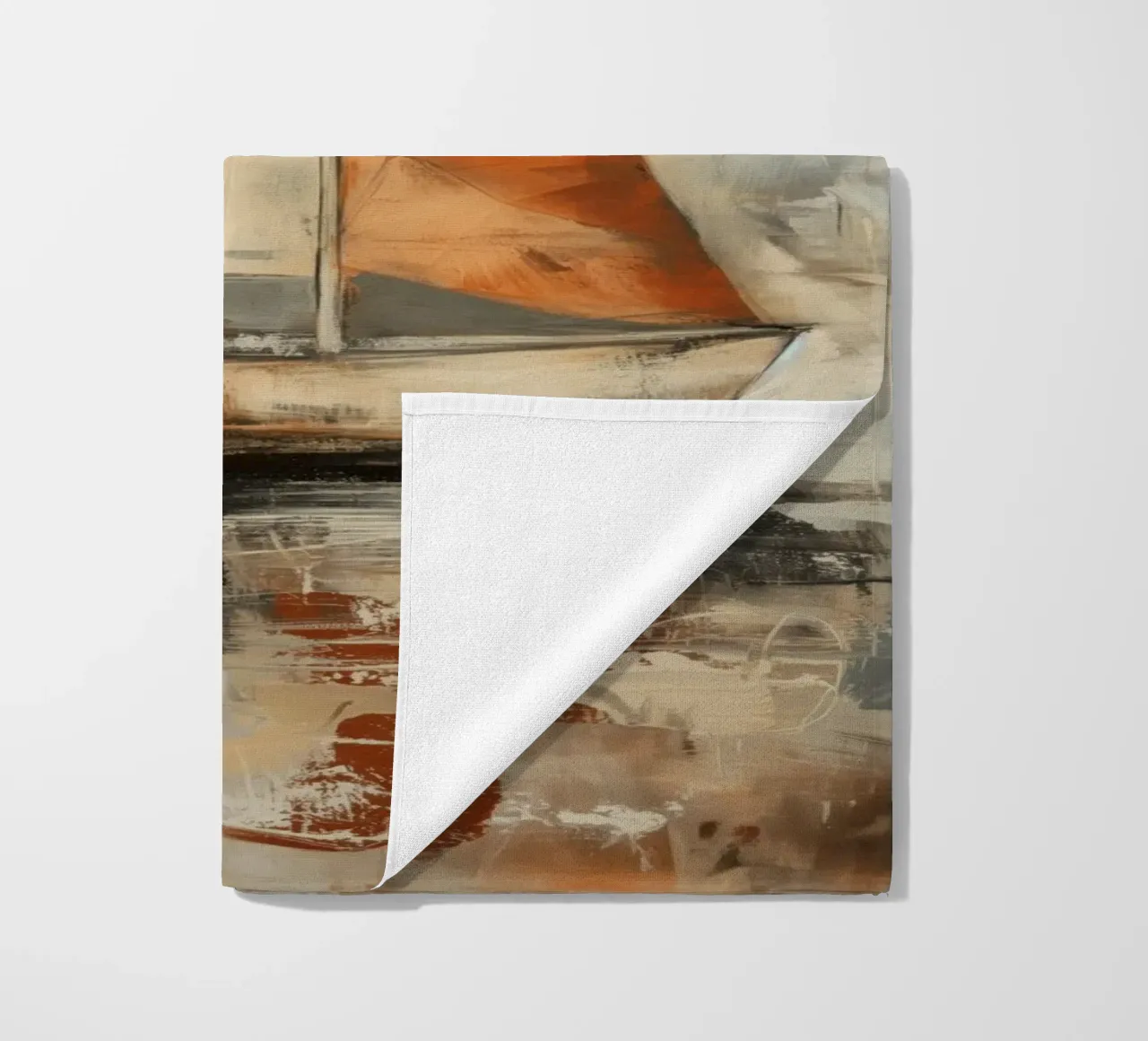 Zeilboot abstract beach towel by Imagine