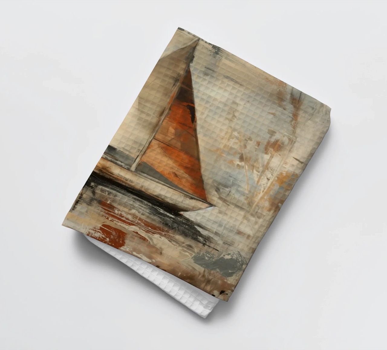 Zeilboot abstract Geschirrtuch von Imagine