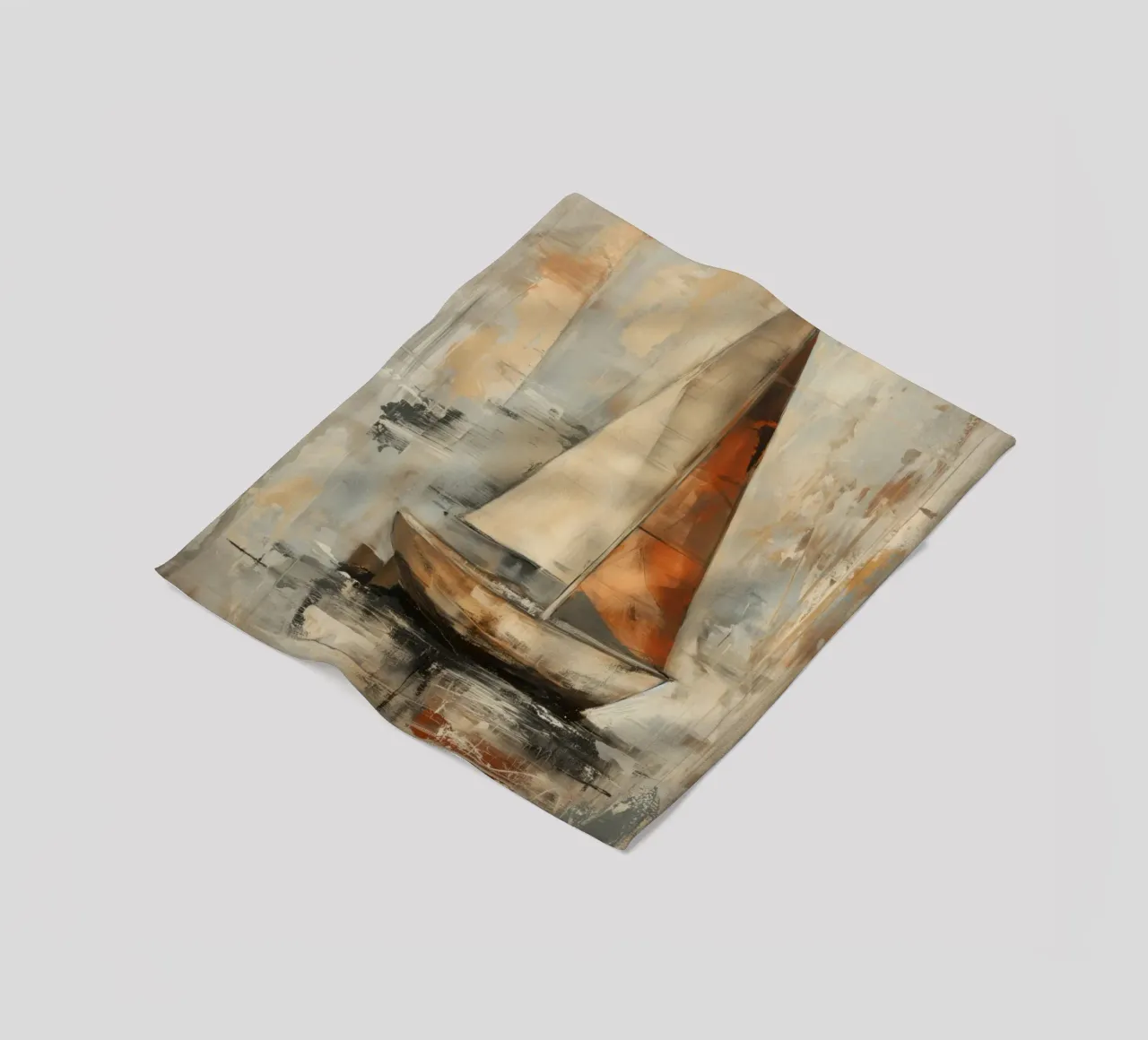Zeilboot astratto coperta in pile da Imagine