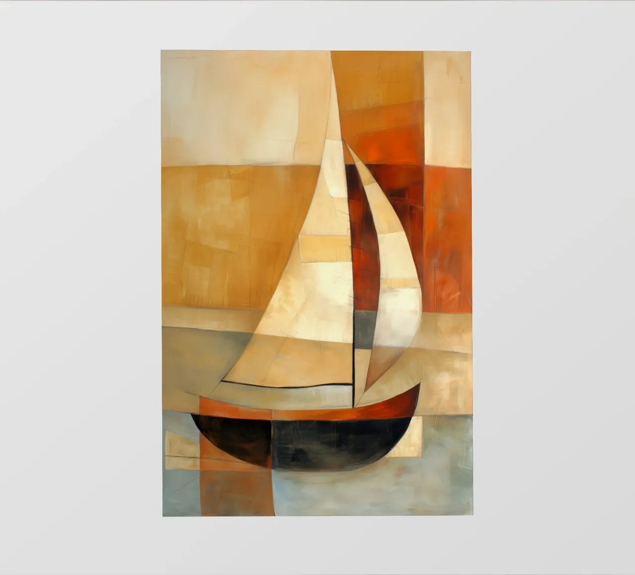 zeilboot astratto pellicola backlit da Imagine
