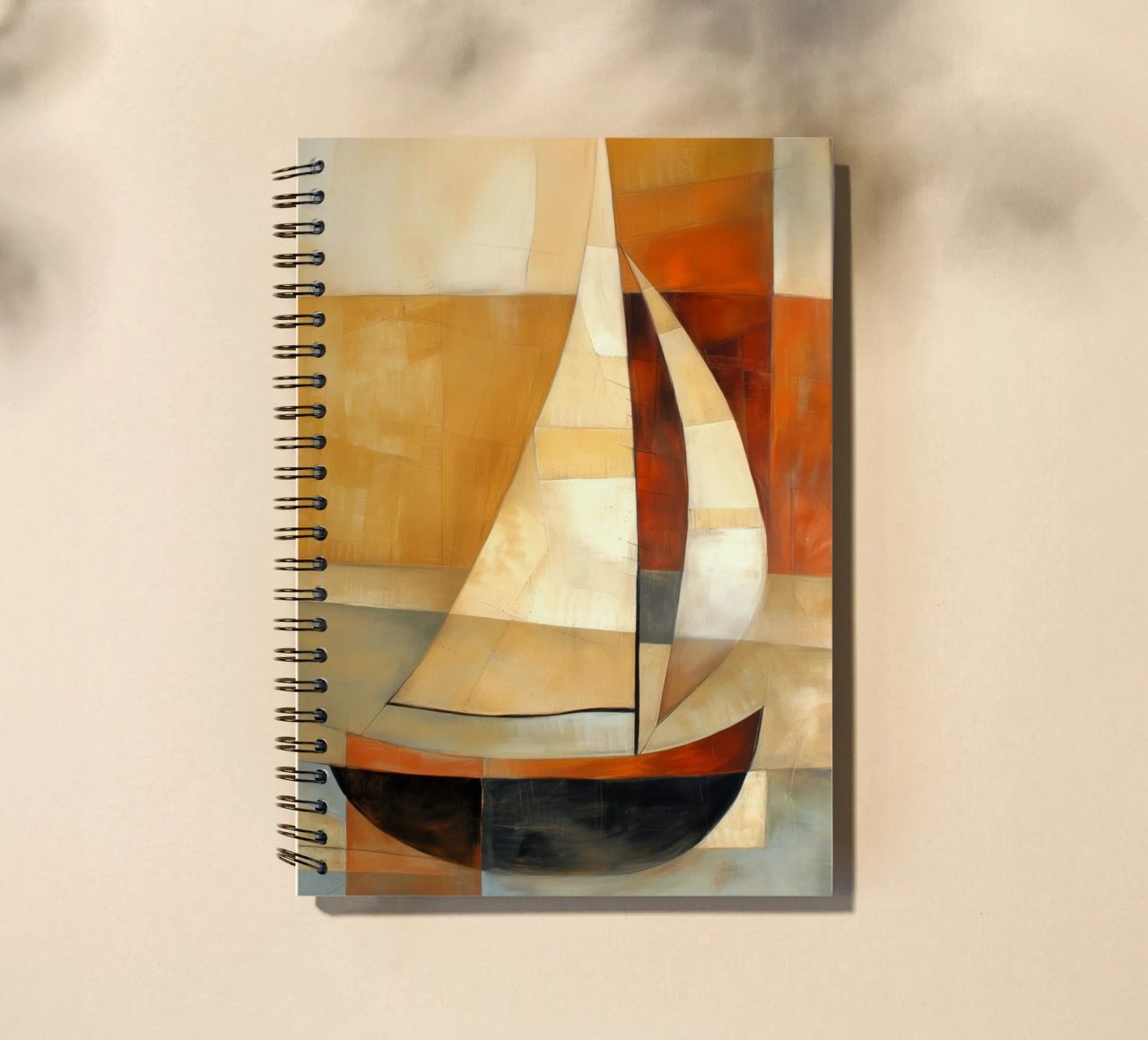 zeilboot abstract spiral notebook by Imagine