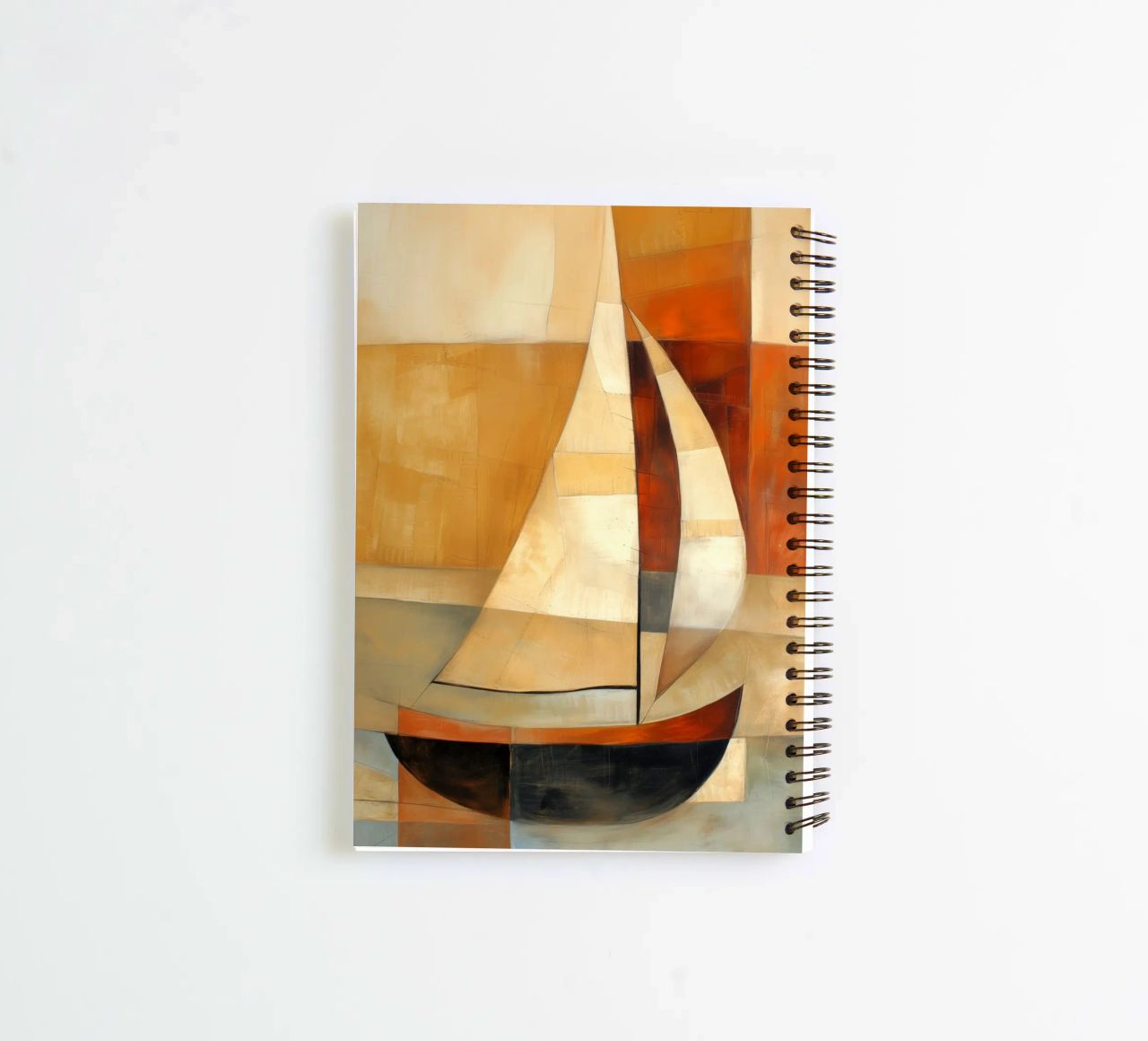 zeilboot abstract spiral notebook by Imagine