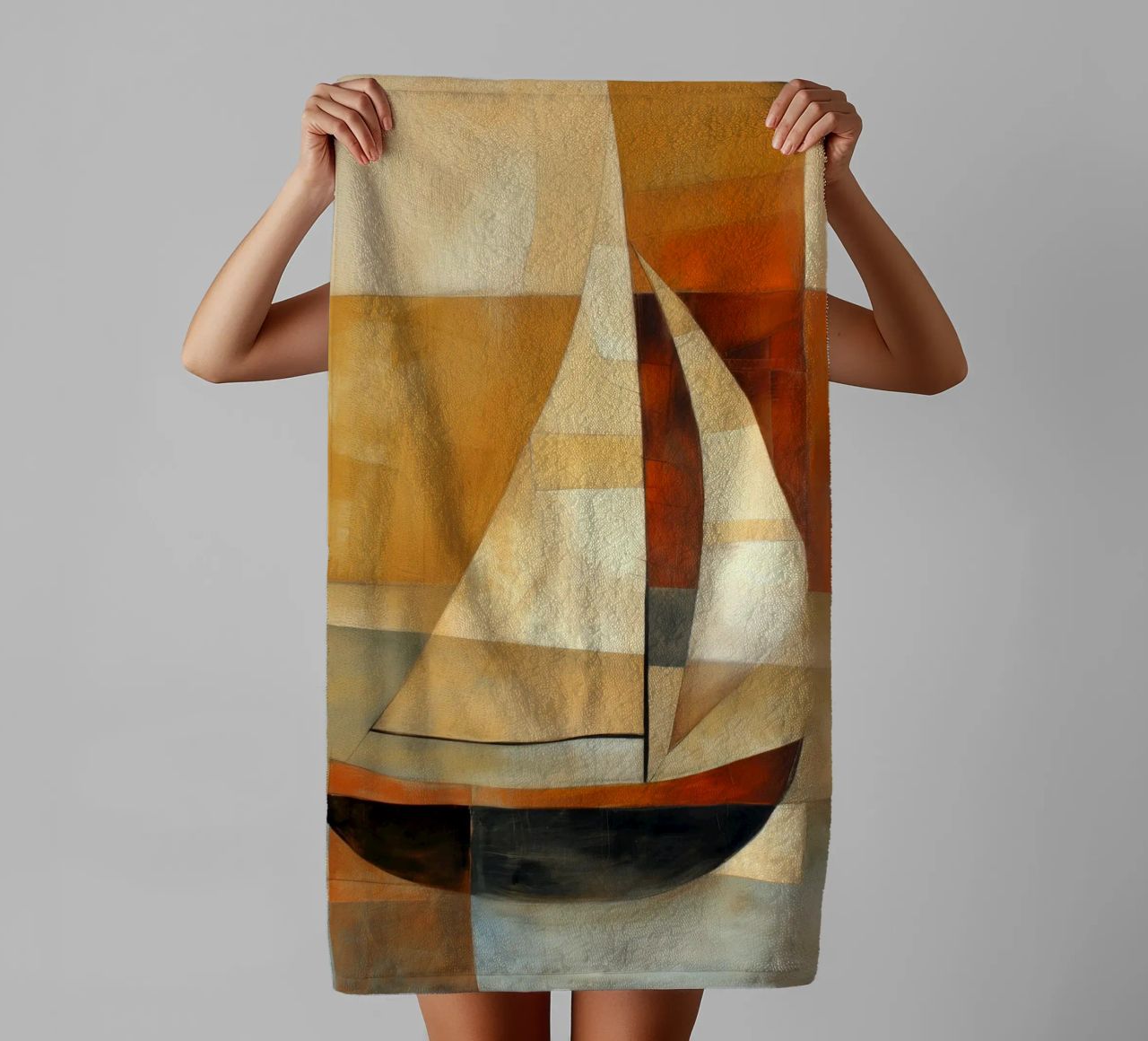 zeilboot abstract towel by Imagine
